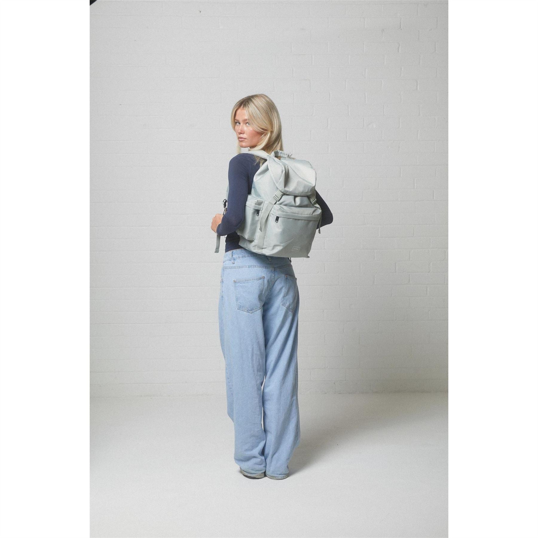 Spiral Arlo Rectangle Shape Backpack with Logo Patch