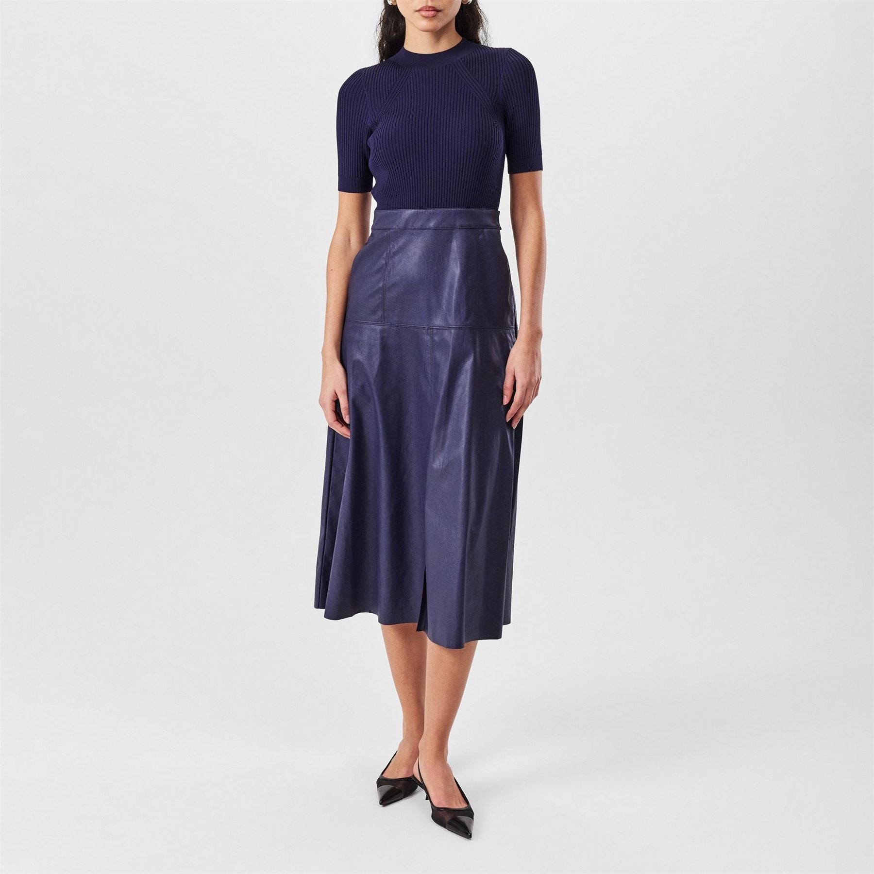 Ted Baker Matiar Crew Neck Midi A-Line Dress