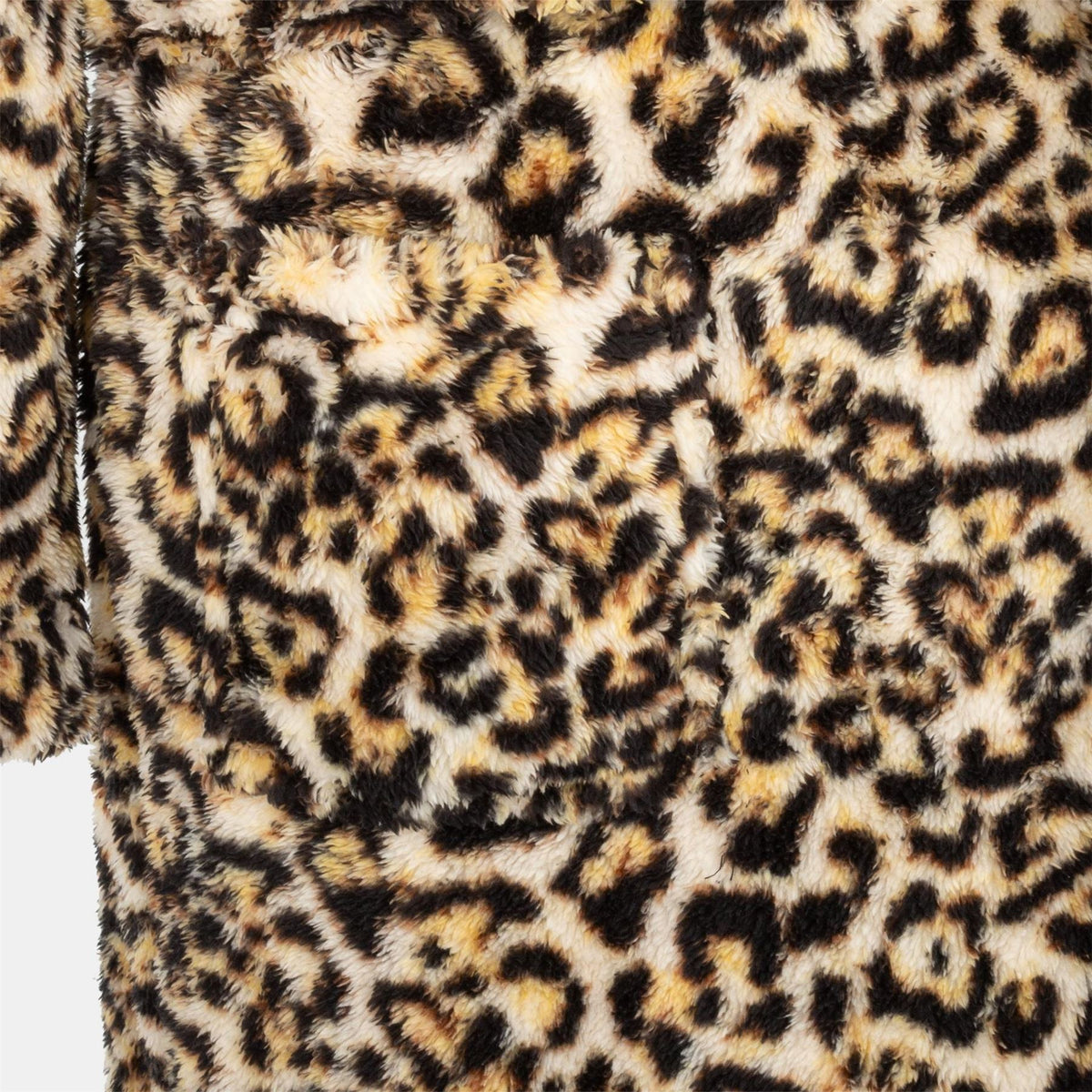 Linea Womens Fleece Robe Leopard Pattern