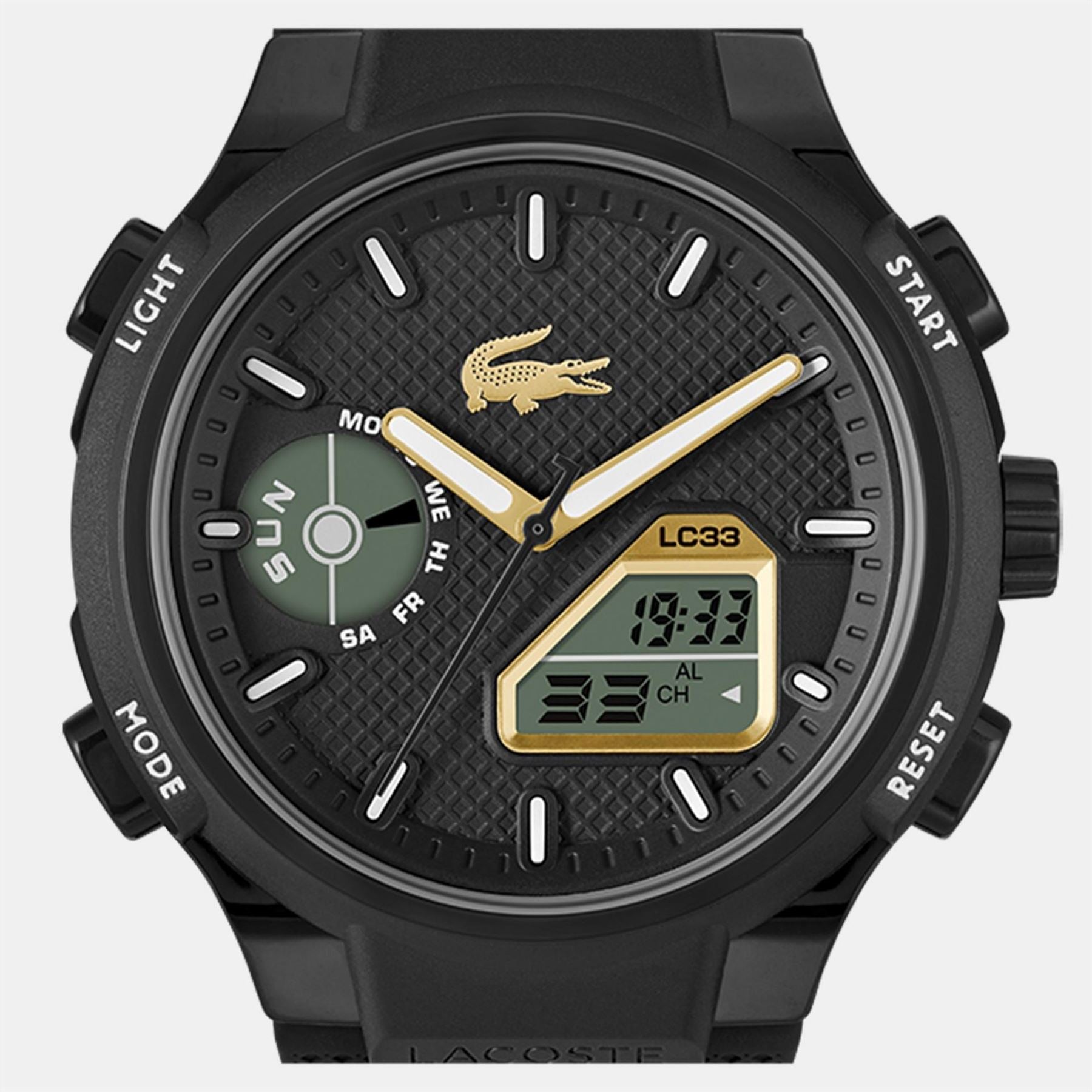 Lacoste Watches Mens Lc33 Silicone Strap Watch