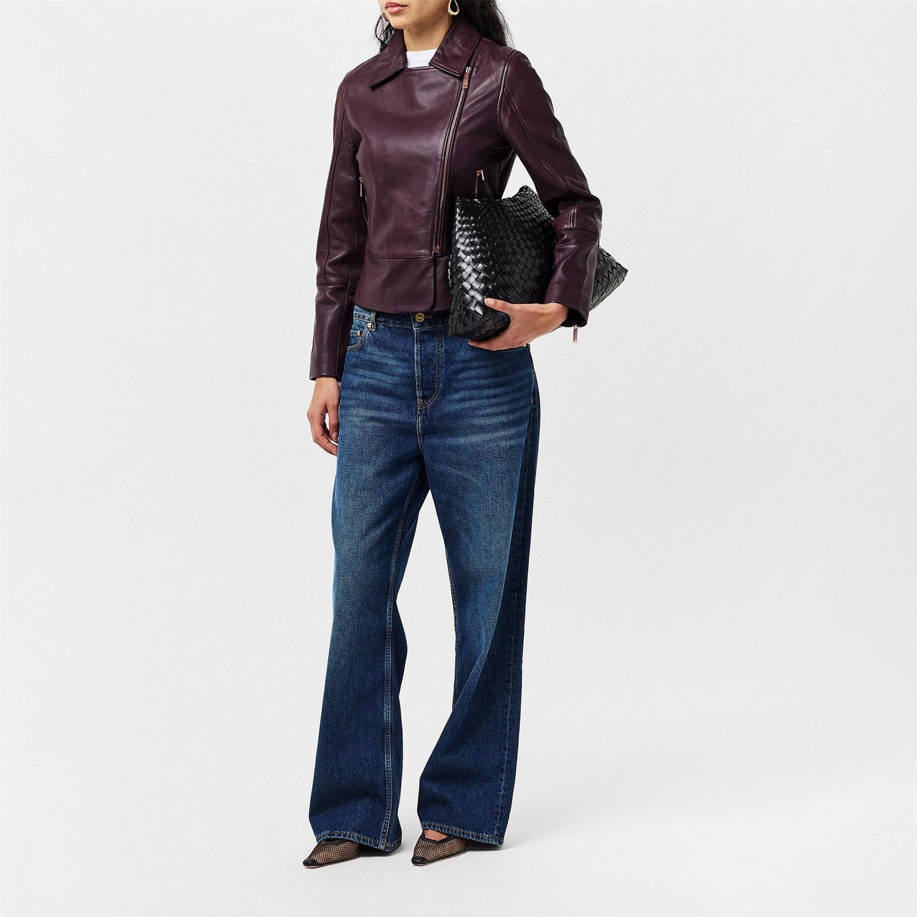 Ted Baker Lizia Moto Collared Neck Short Jacket