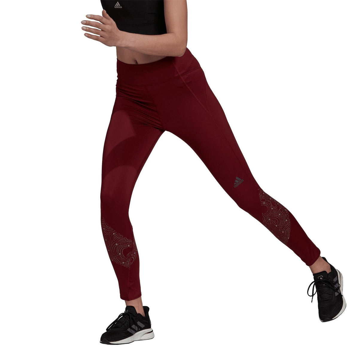 adidas Womens Own The Run Radically Reflective 7 8 Tights Gym Legging
