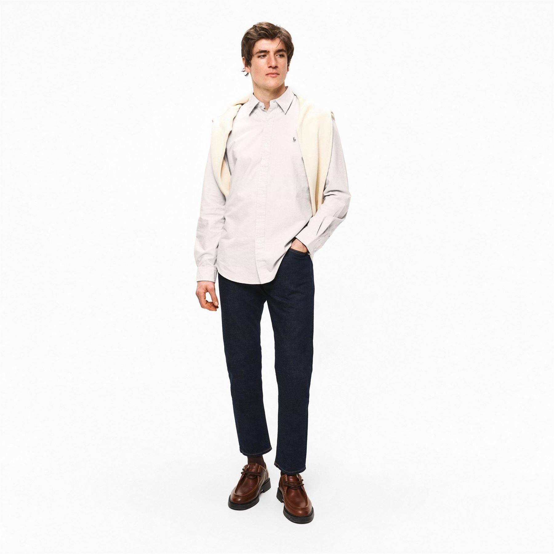 Polo Ralph Lauren Oxford Long Sleeve Plain Shirt