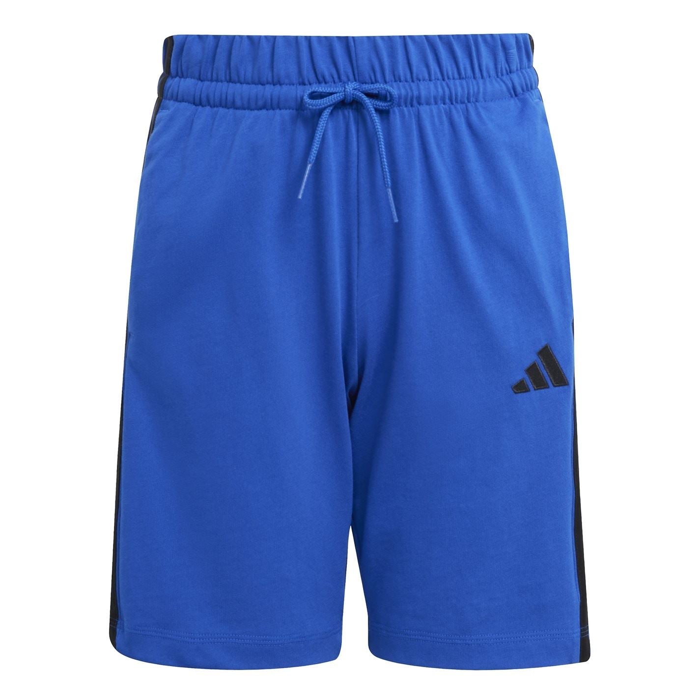 adidas Essentials 3 Stripe Jersey Short Juniors