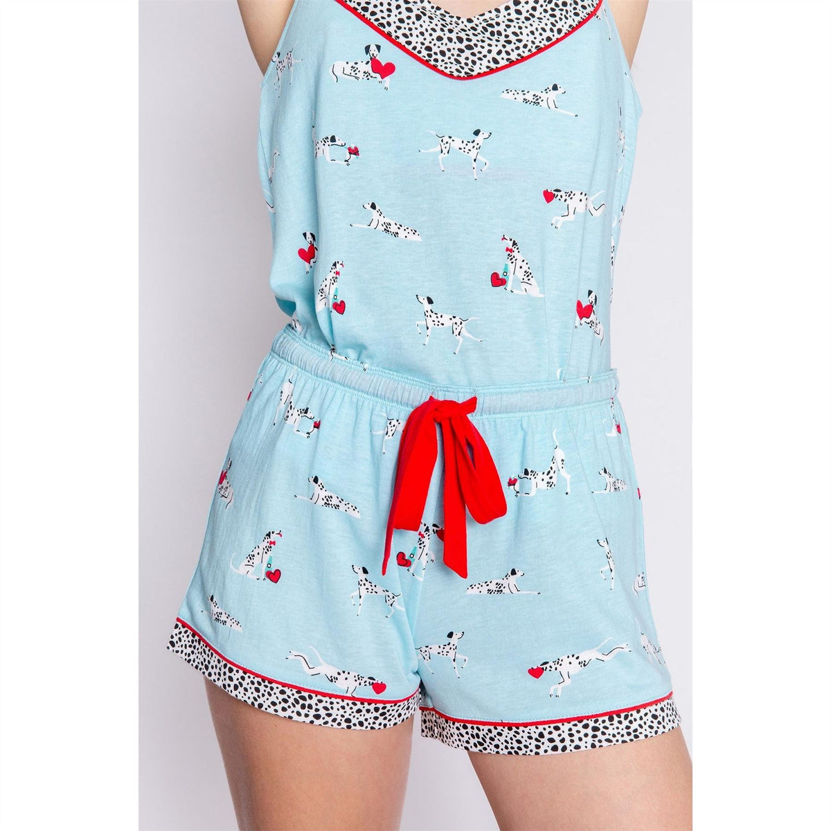 PJ Salvage Salvage Adjustable Dog Print Pyjama Set