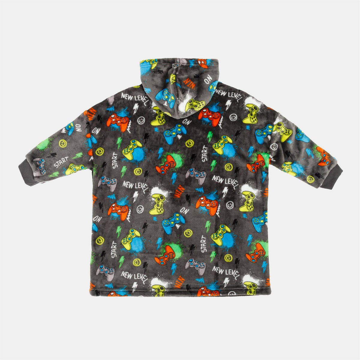 Star Snuggle Hoodie Game Pattern Junior Boys