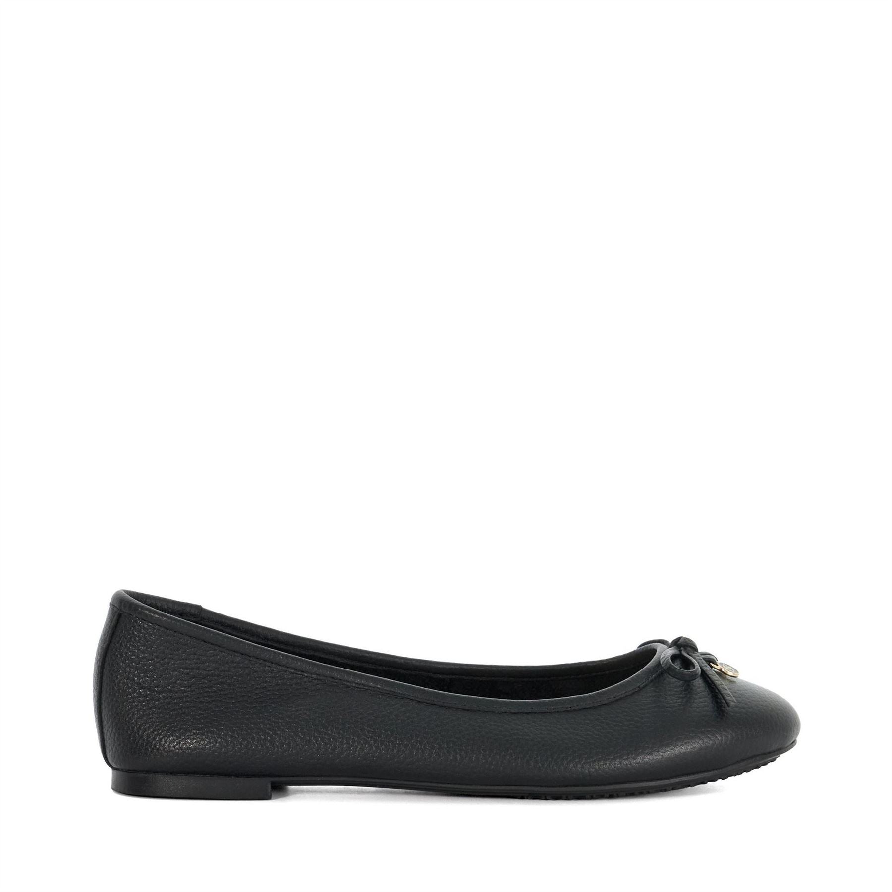 Dune London Harpington Round Toe Textured Mules