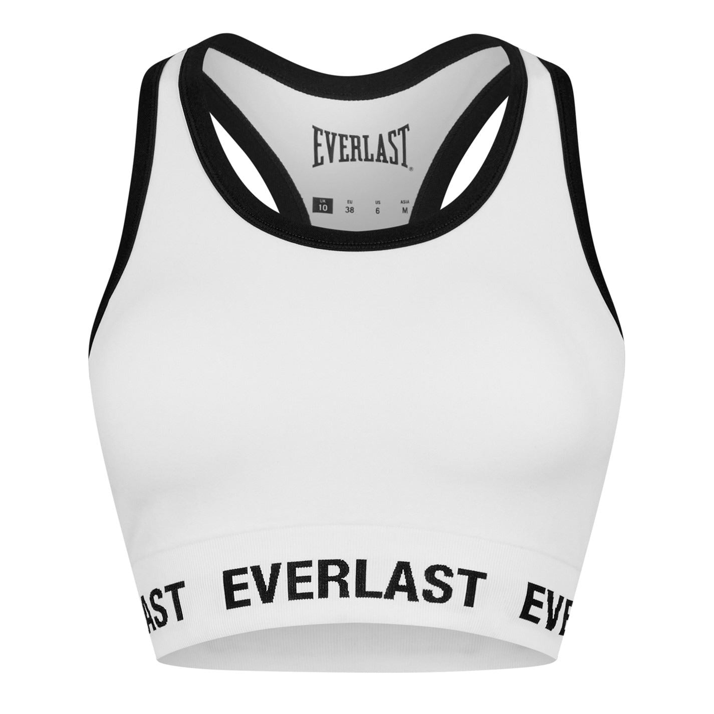 Everlast Cropped Snug Fit Crew Neck Bra