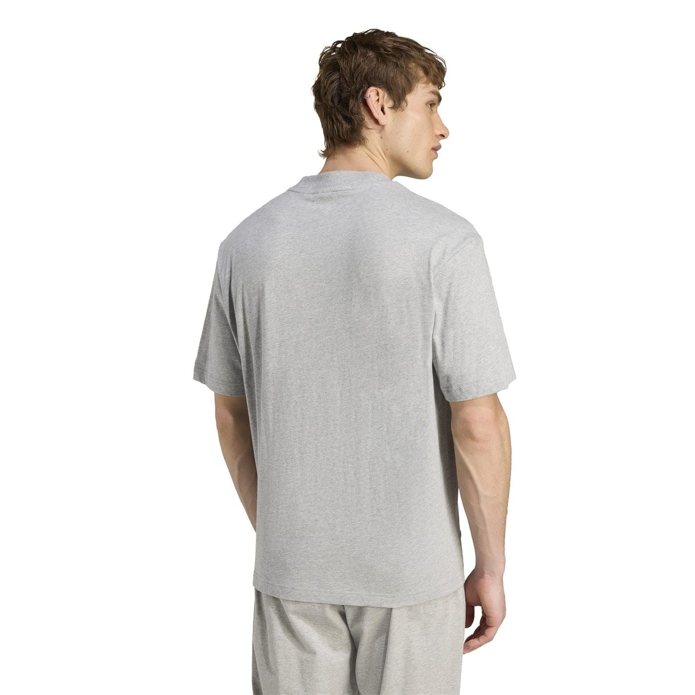 adidas Regular Fit Logo Print Crew Neck T-Shirt