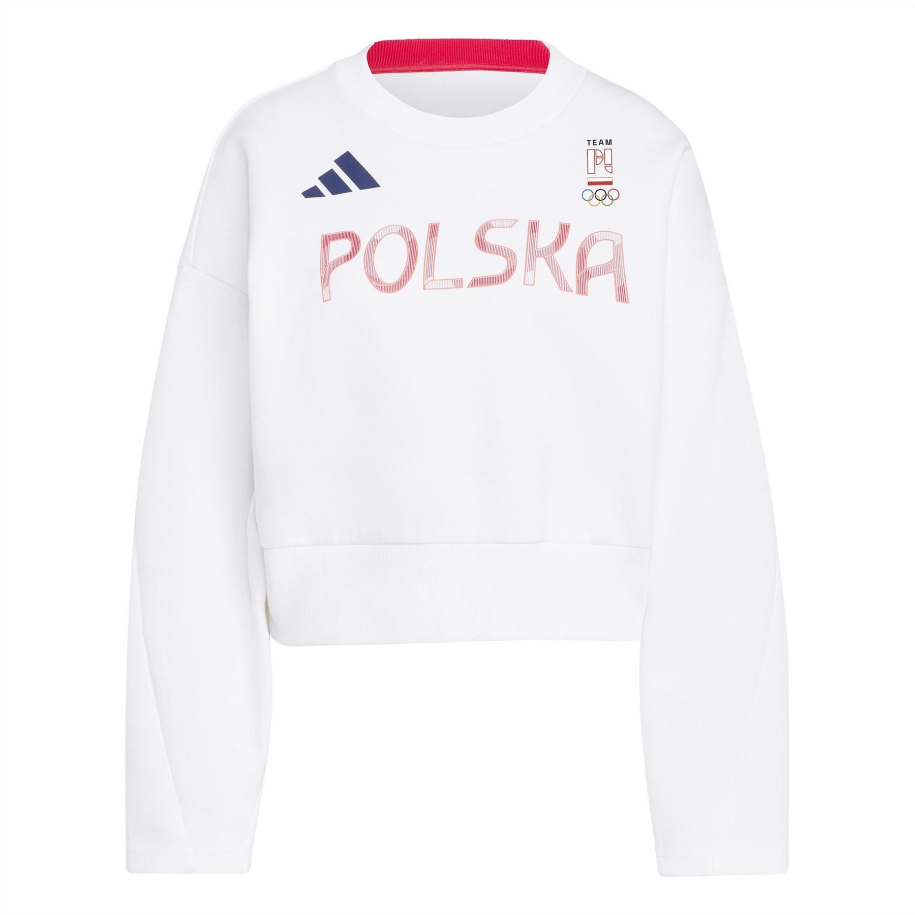 adidas Crew Neck Drop Shoulder Boxy Fit Sweatshirt