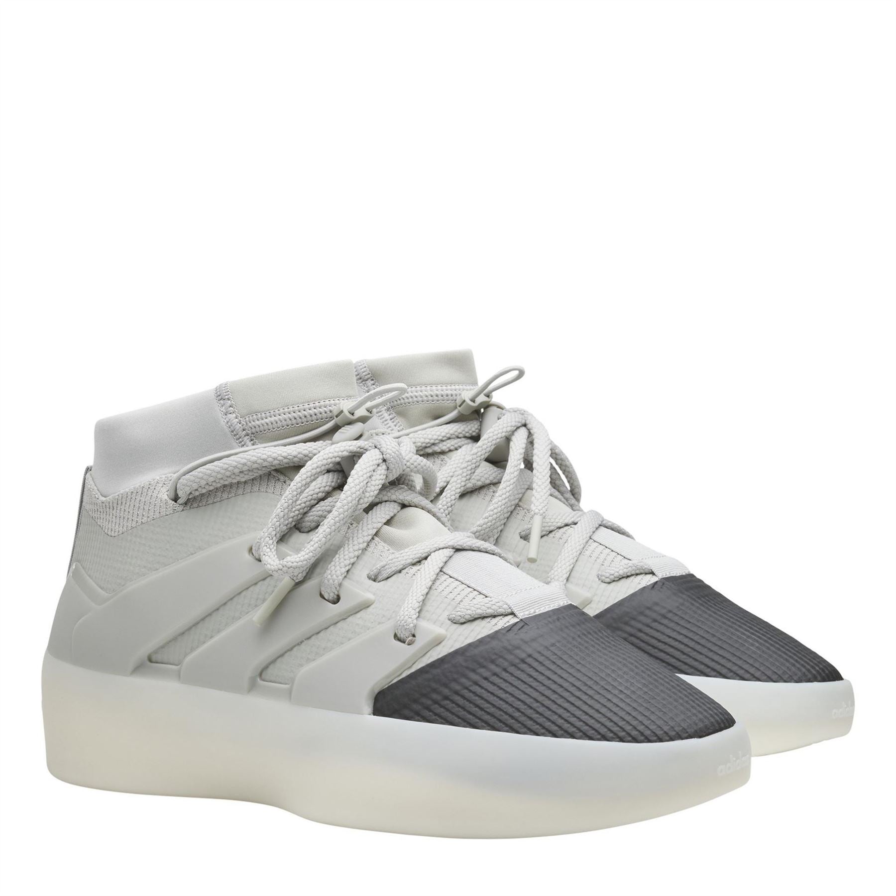 adidas Athletics 1 Basketball Mid Top Canvas Hi Sneakers