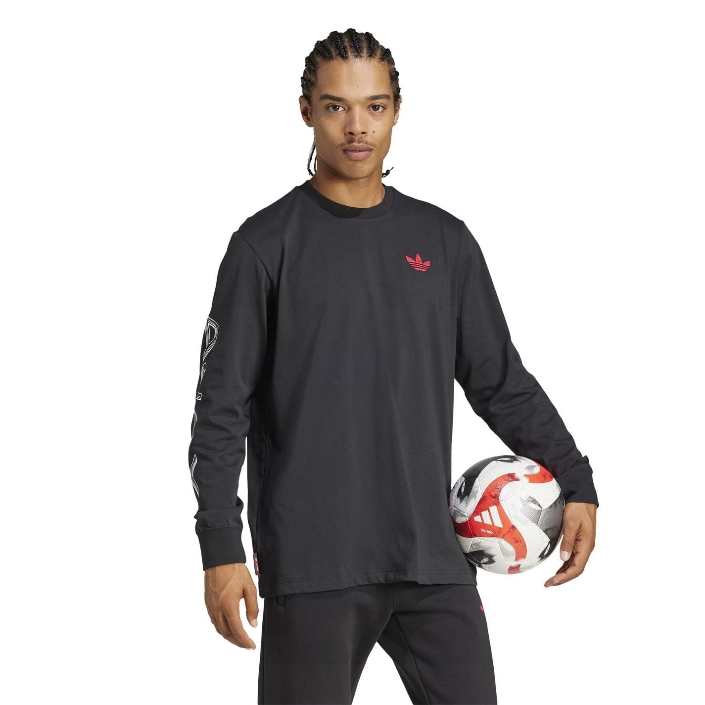 adidas Ajax Amsterdam Graphic Long Sleeve T-Shirt Adults