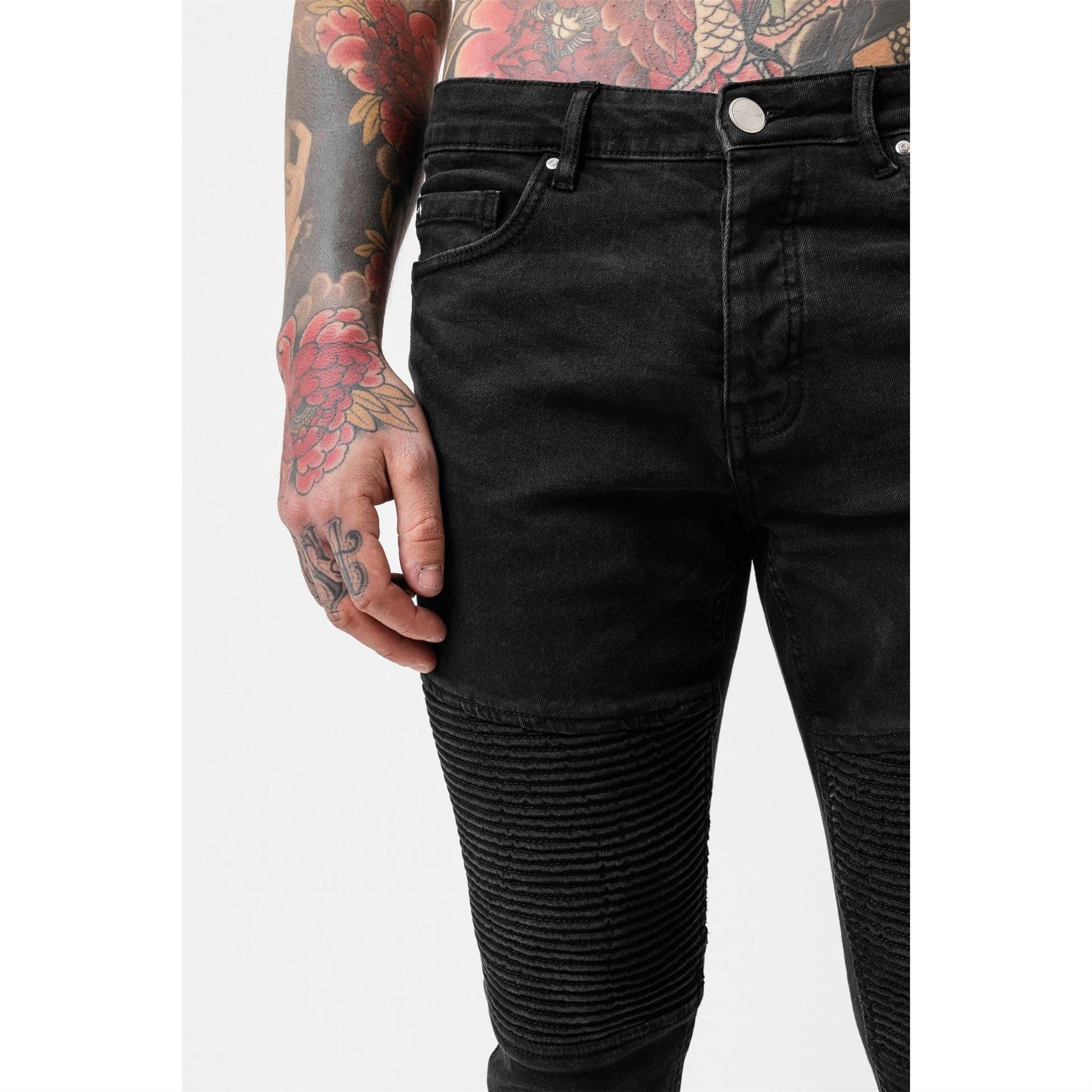 Good For Nothing Biker Jean Black