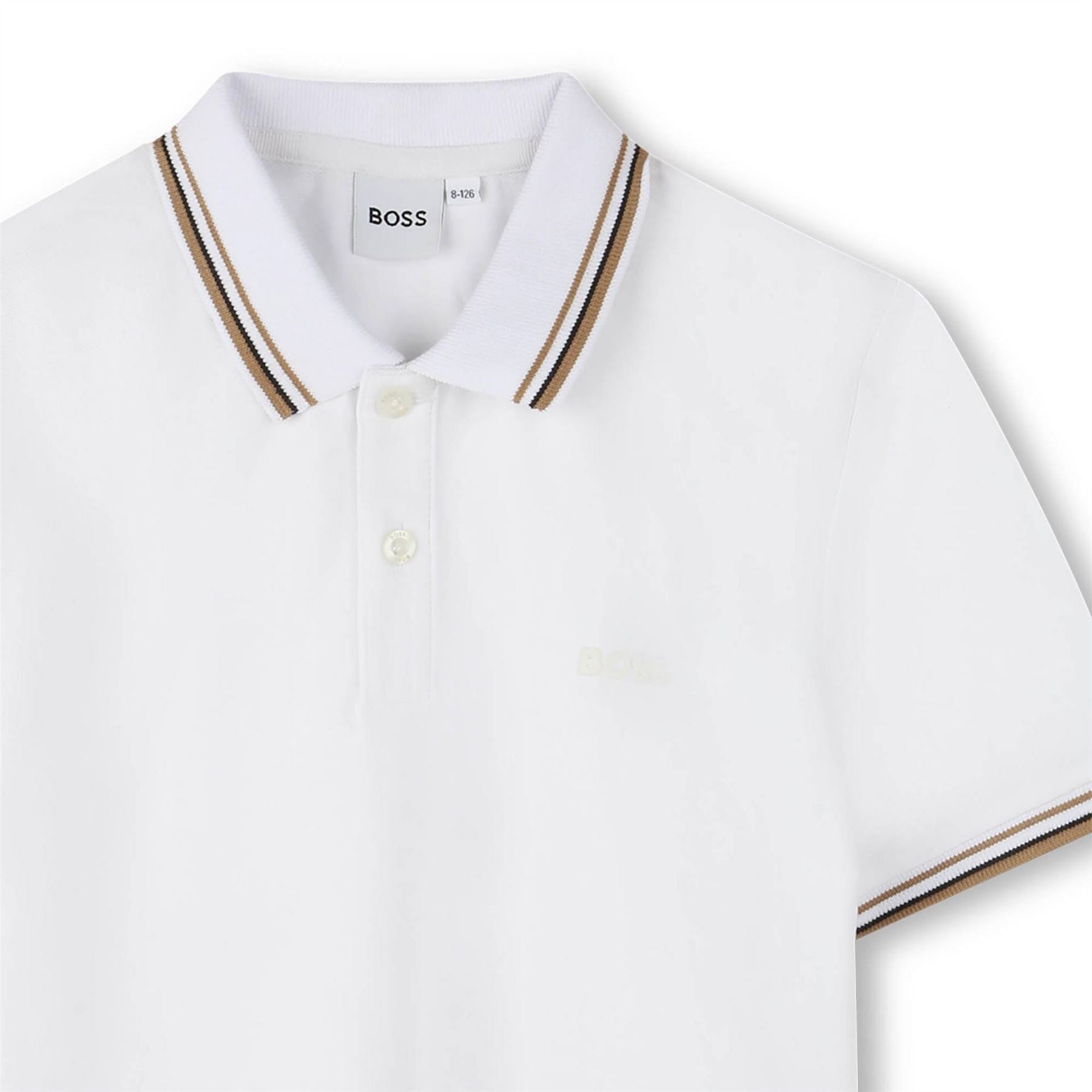 Boss Colour Block Short Sleeve Polo Shirt
