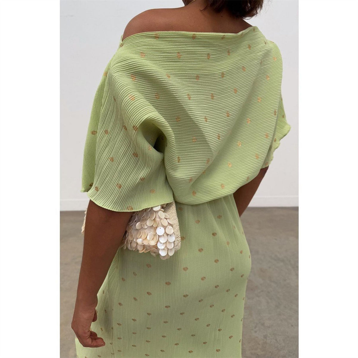 Never Fully Dressed Off-The-Shoulder Maxi Slip Dress