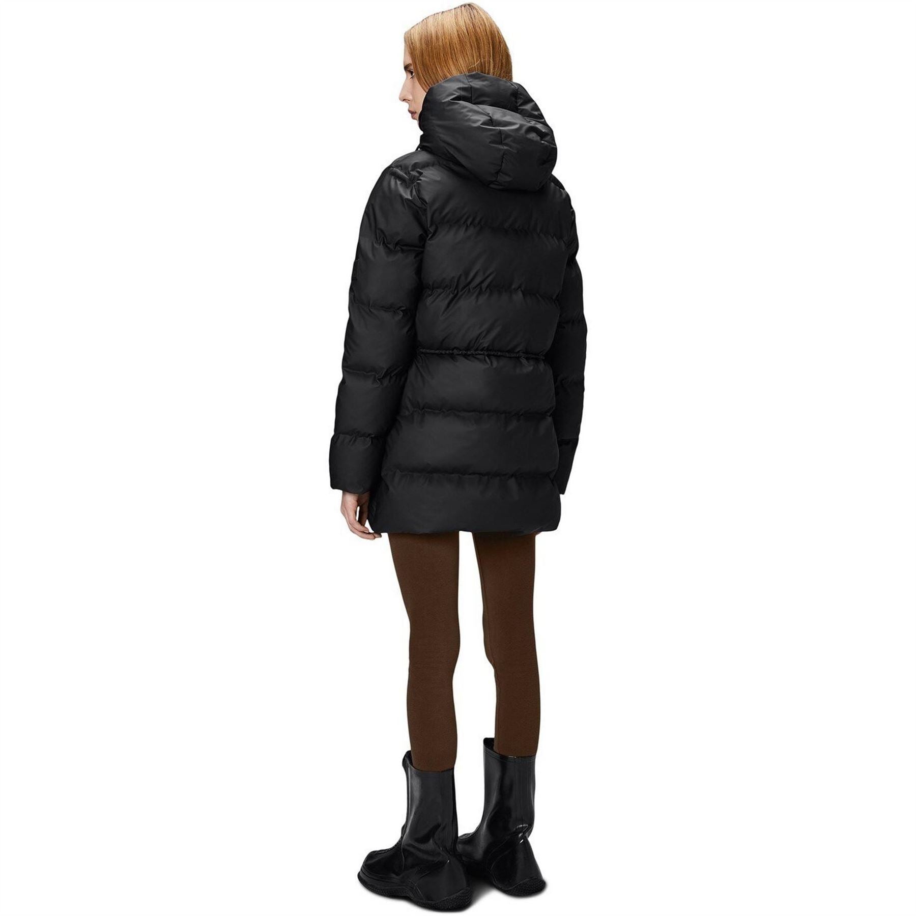 Rains Alta Hooded Long Puffer Jacket