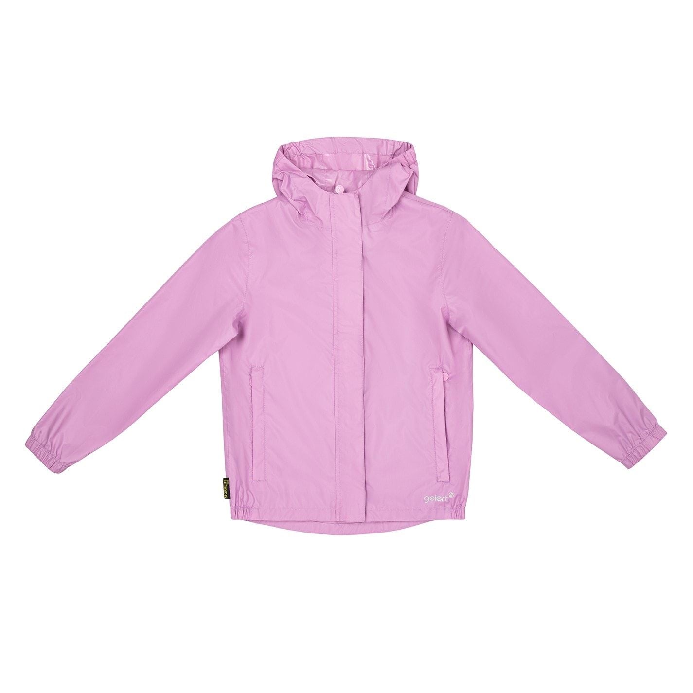 Gelert Kids Packaway Hooded Long Sleeve Waterproof Jacket