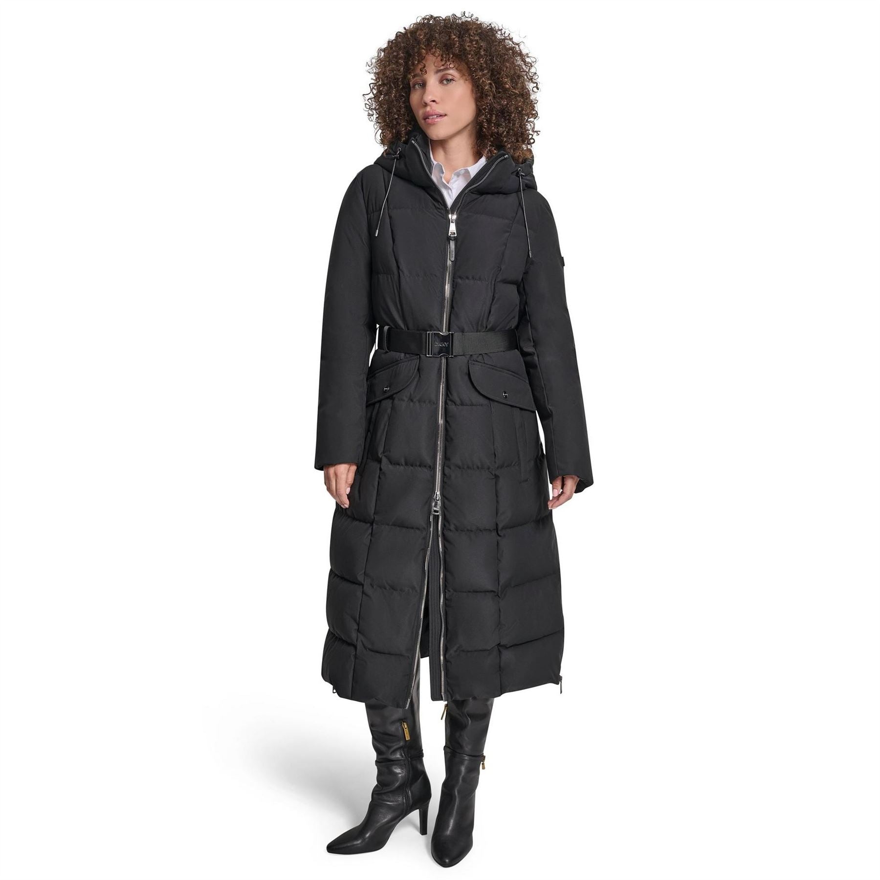DKNY Long Puffer Jacket