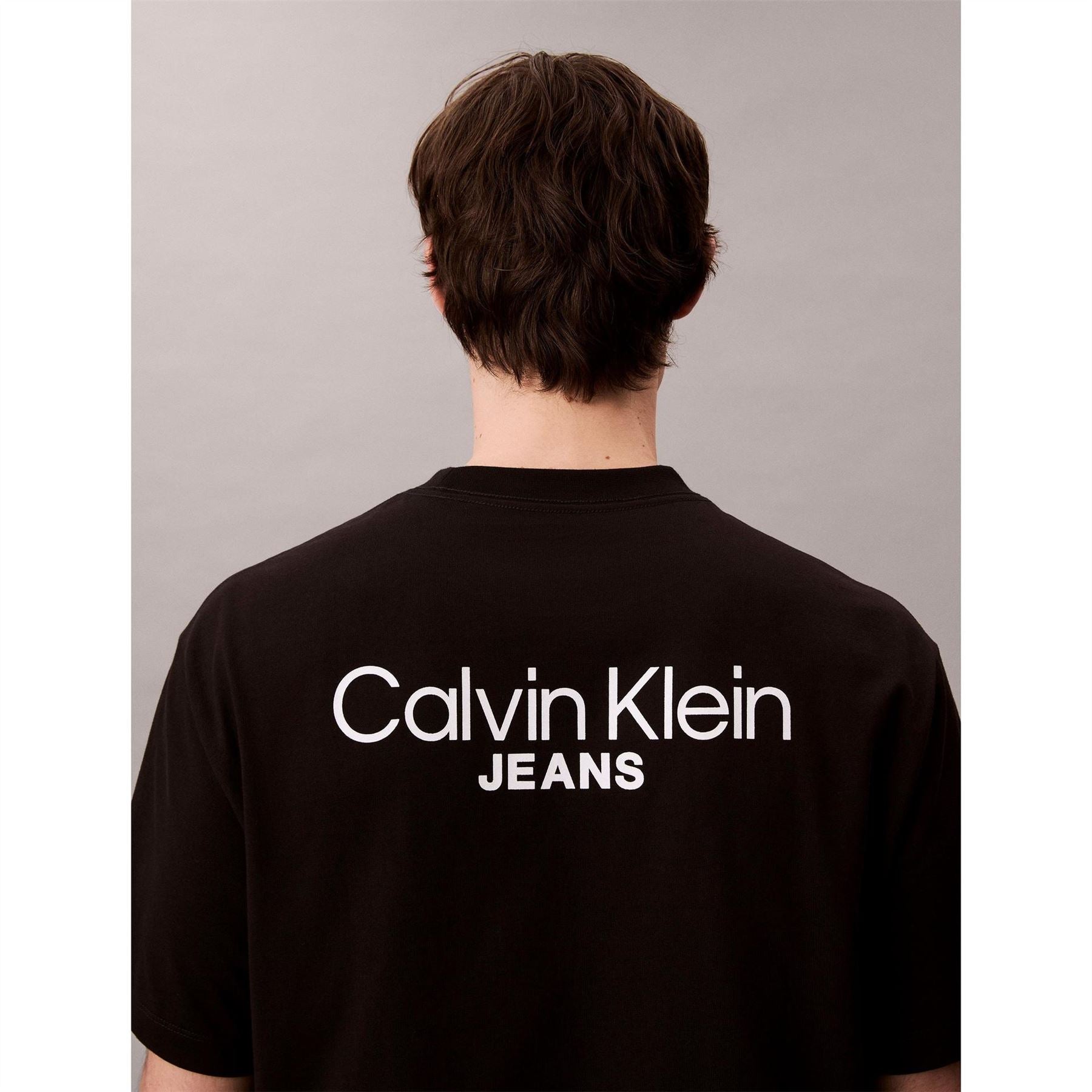 Calvin Klein Jeans Back Print Crew Neck Short Sleeve T-Shirt