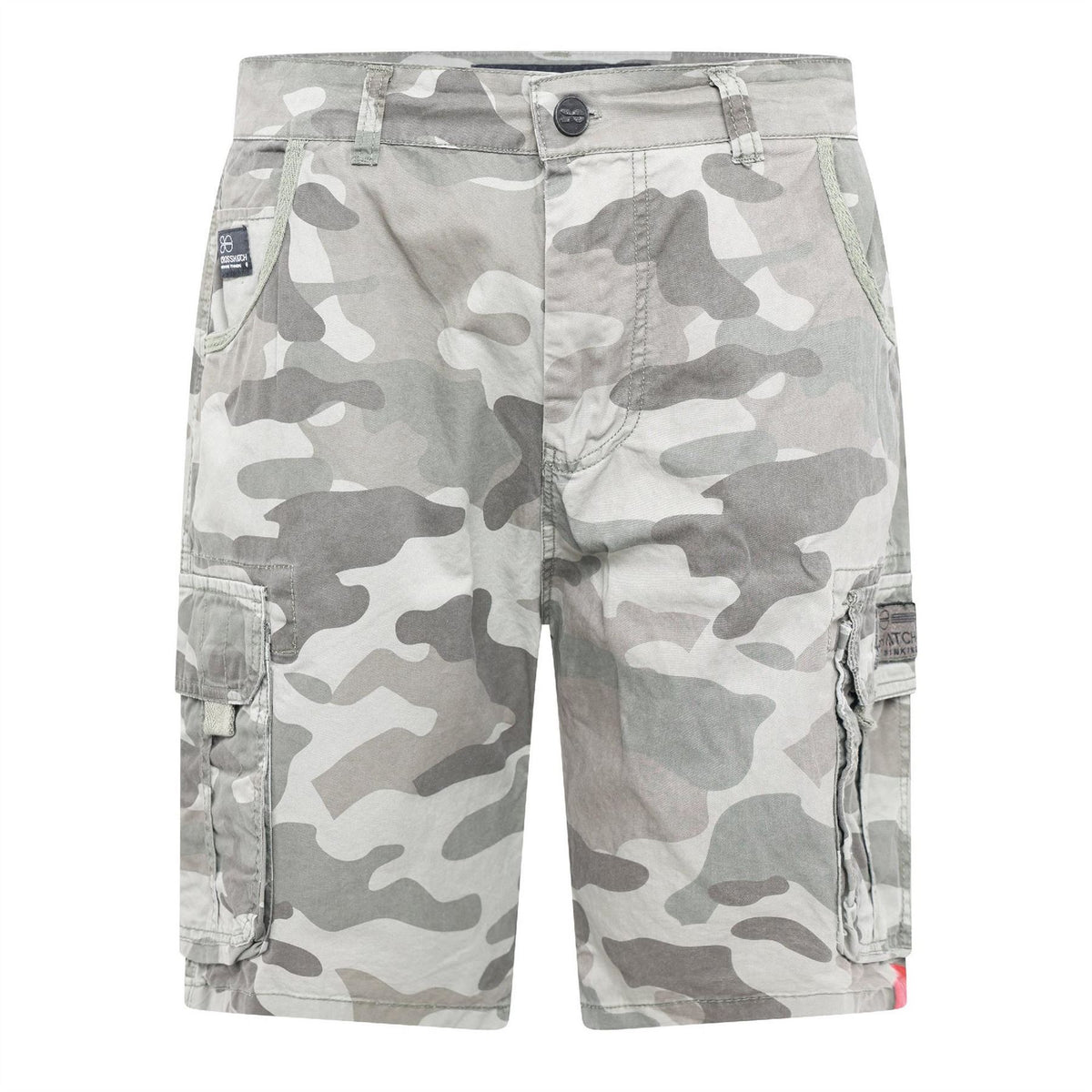 Crosshatch Watchford Camo Patterned Casual Shorts
