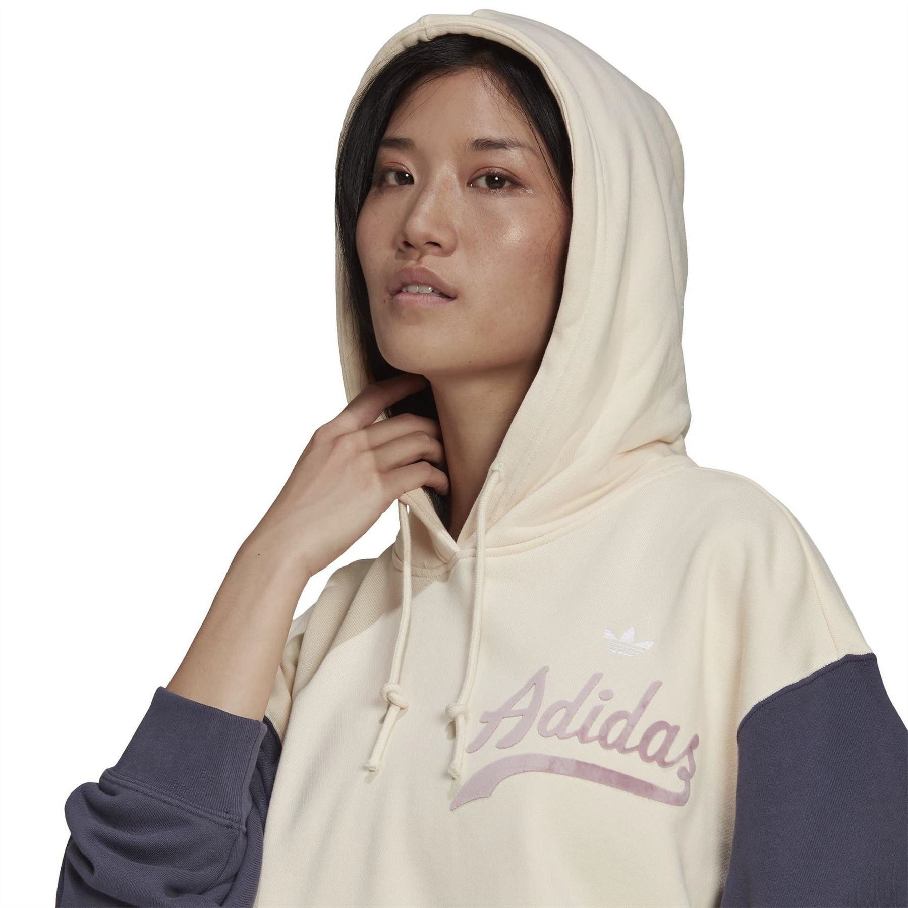 adidas Originals Cropped Hooded Relaxed Fit Sweatshirt