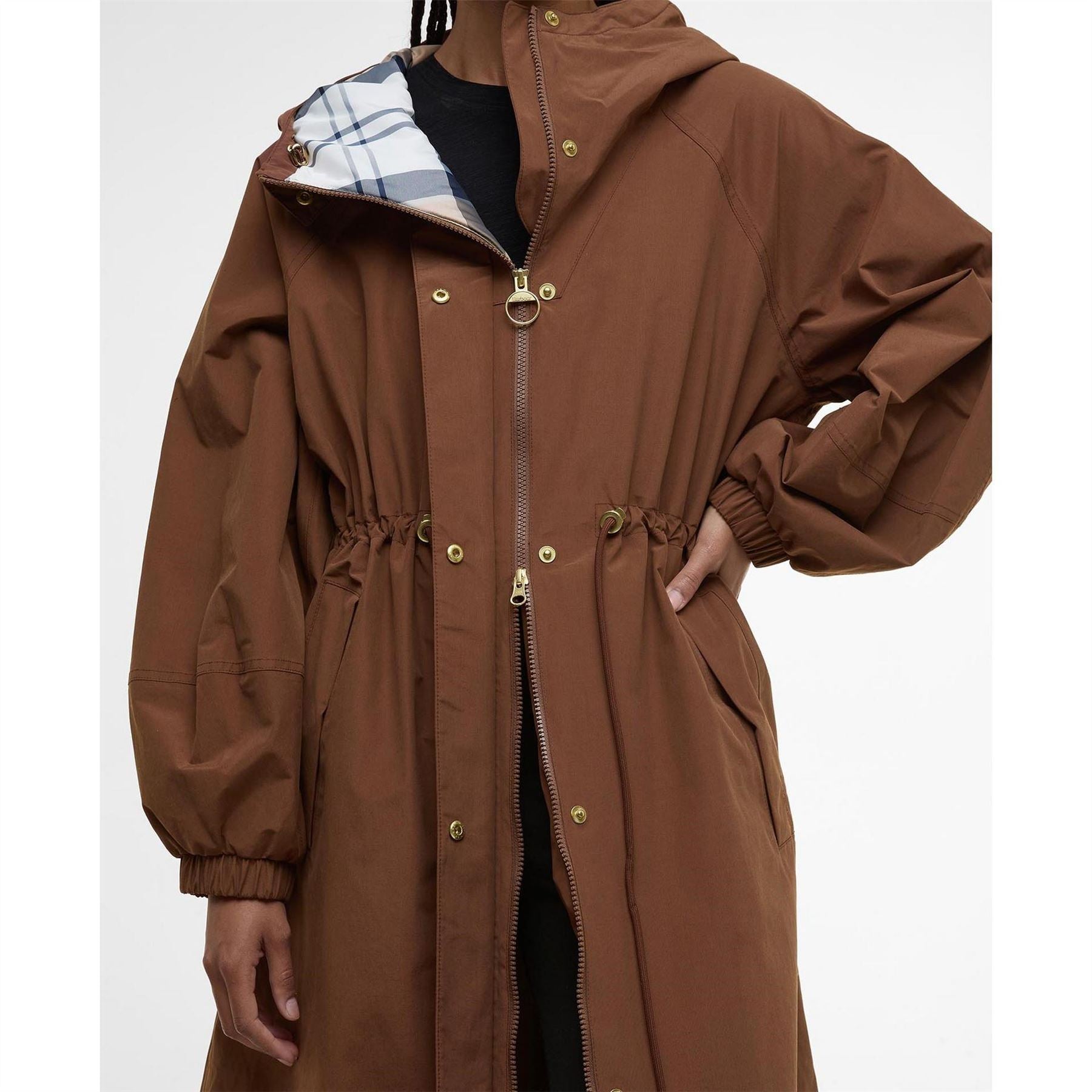 Barbour Sidney Waterproof Long Sleeve Hooded Rain Anorak