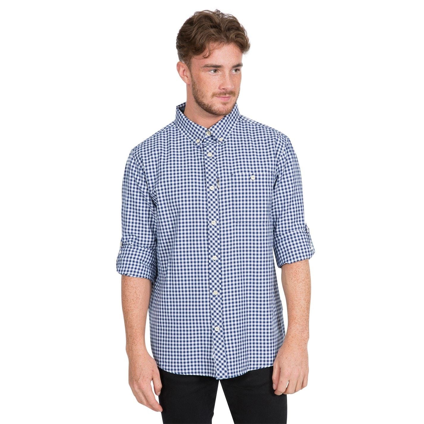 Trespass Checkerboard Regular Fit Cuff Sleeve Long Sleeve Shirt
