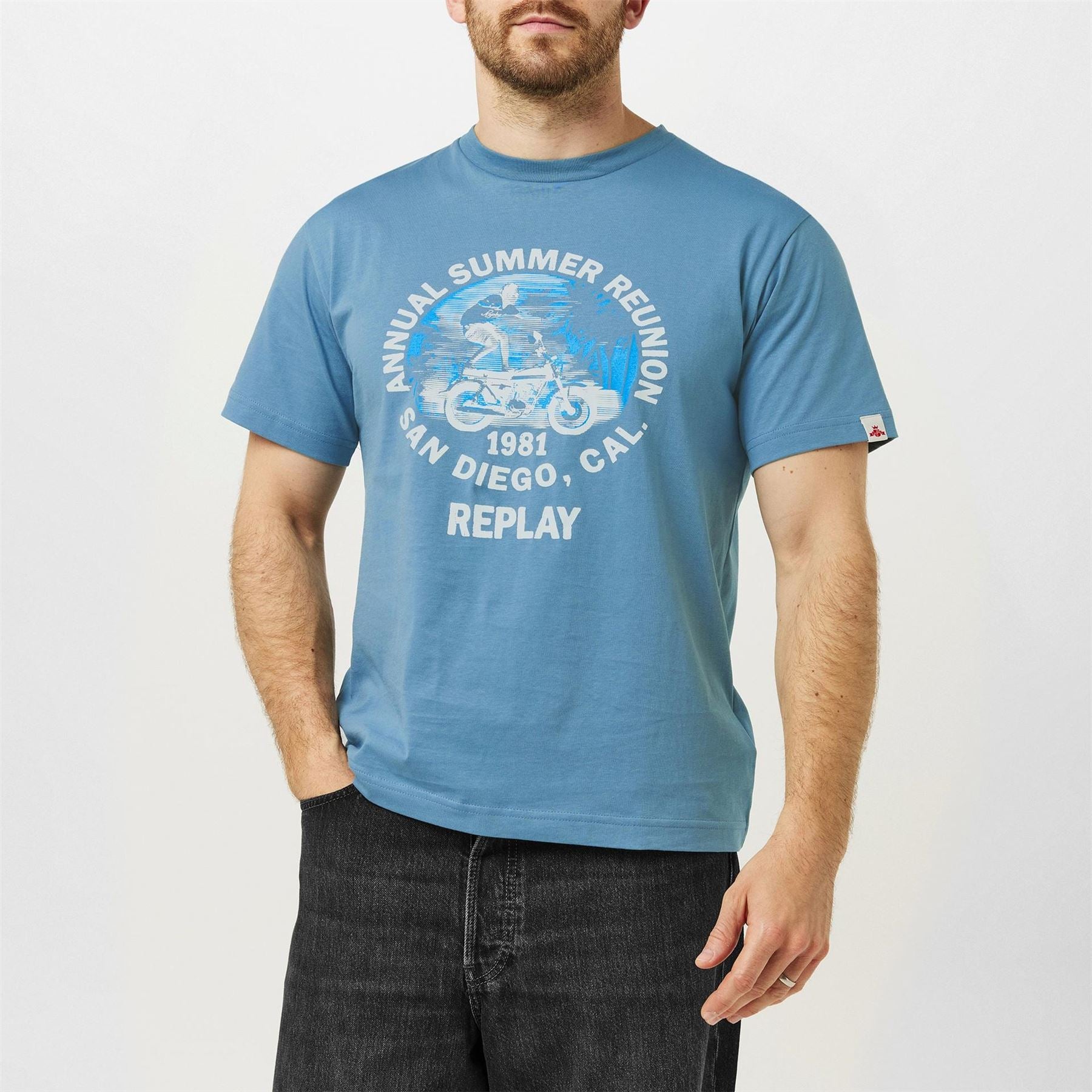 Replay Moto Tricks Regular Fit T-Shirt