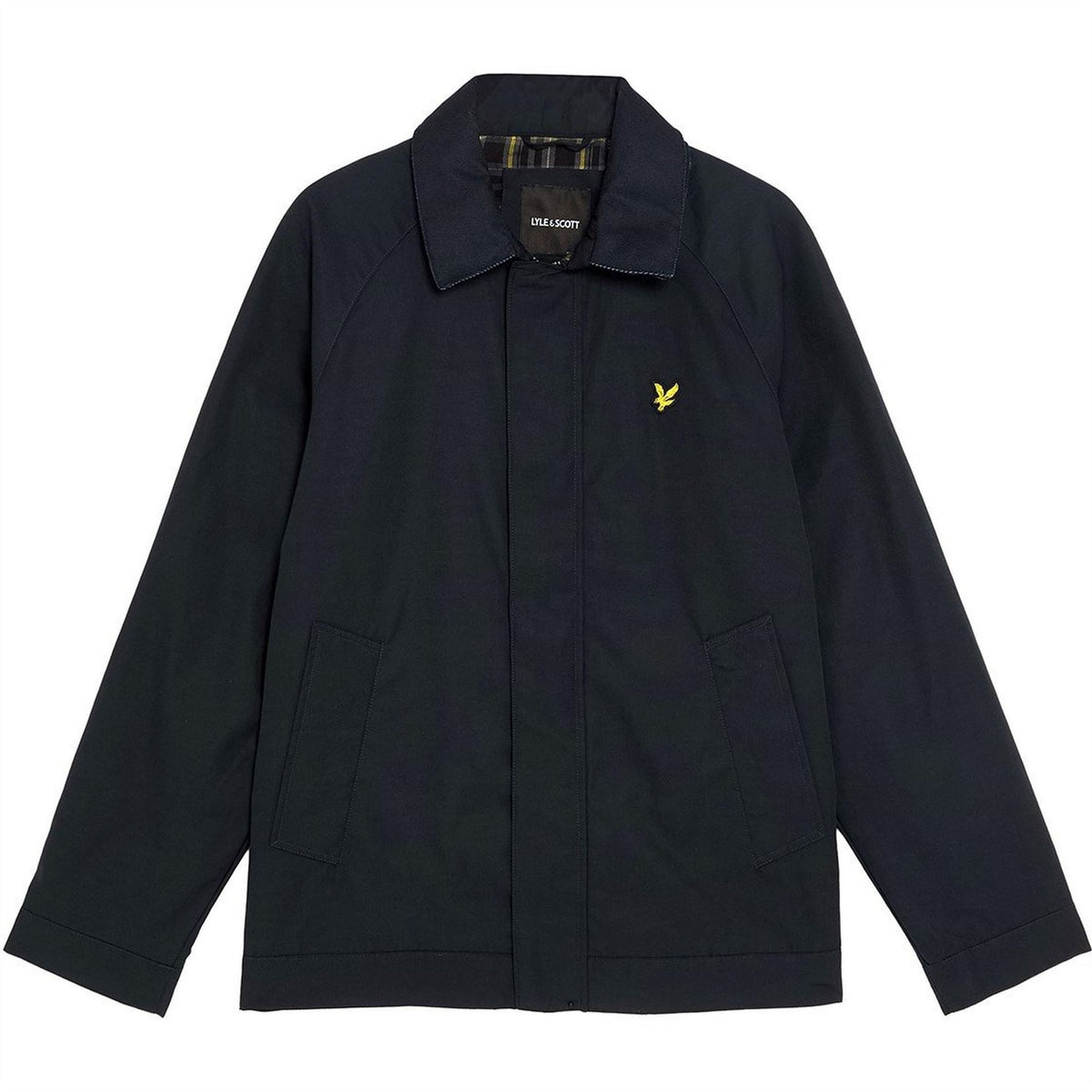 Lyle and Scott Tartan Lined Water Resistant Harrington Jacket