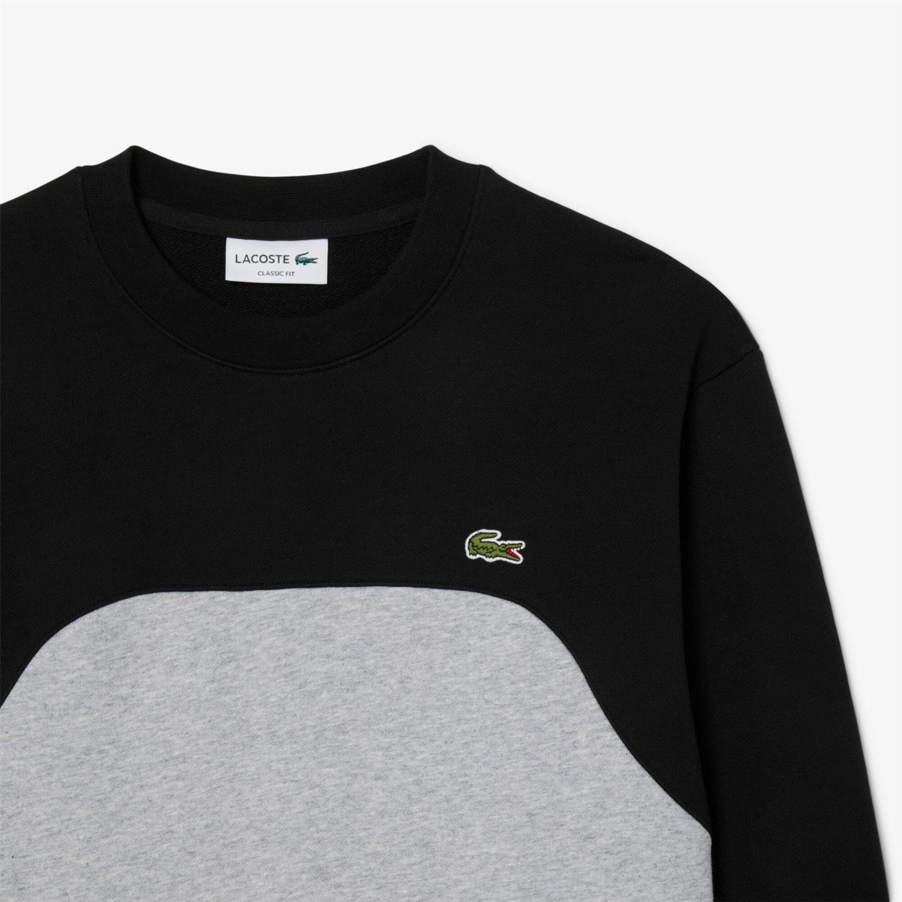 Lacoste Block Cotton Fleece Sweatshirt