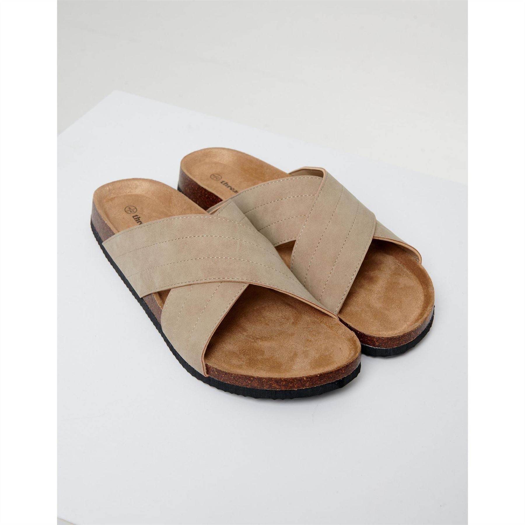 Threadbare Atlante Open Toe Slide Sandals