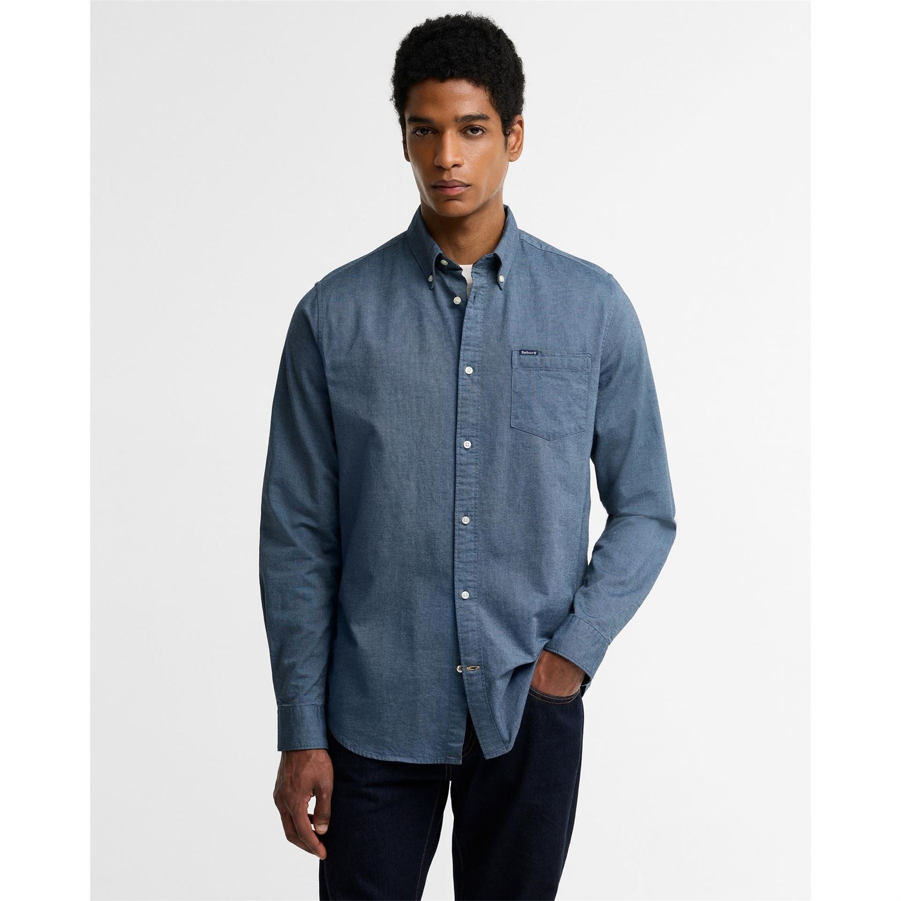 Barbour Marsden Cotton Long Sleeve Tailored Fit Oxford Shirt