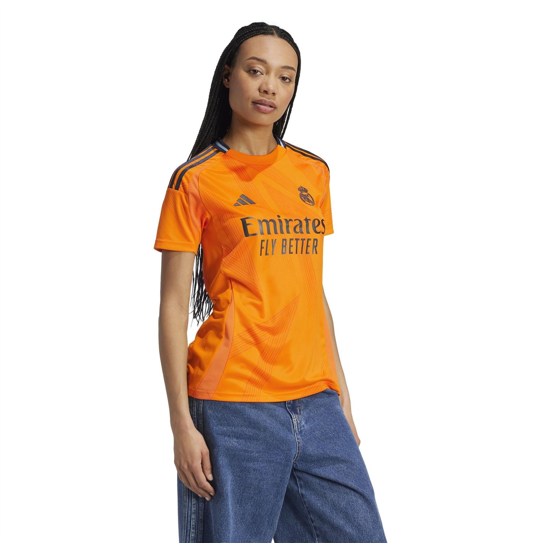 adidas Jersey Crew Neck Ribbed Collar Short Sleeve T-Shirt