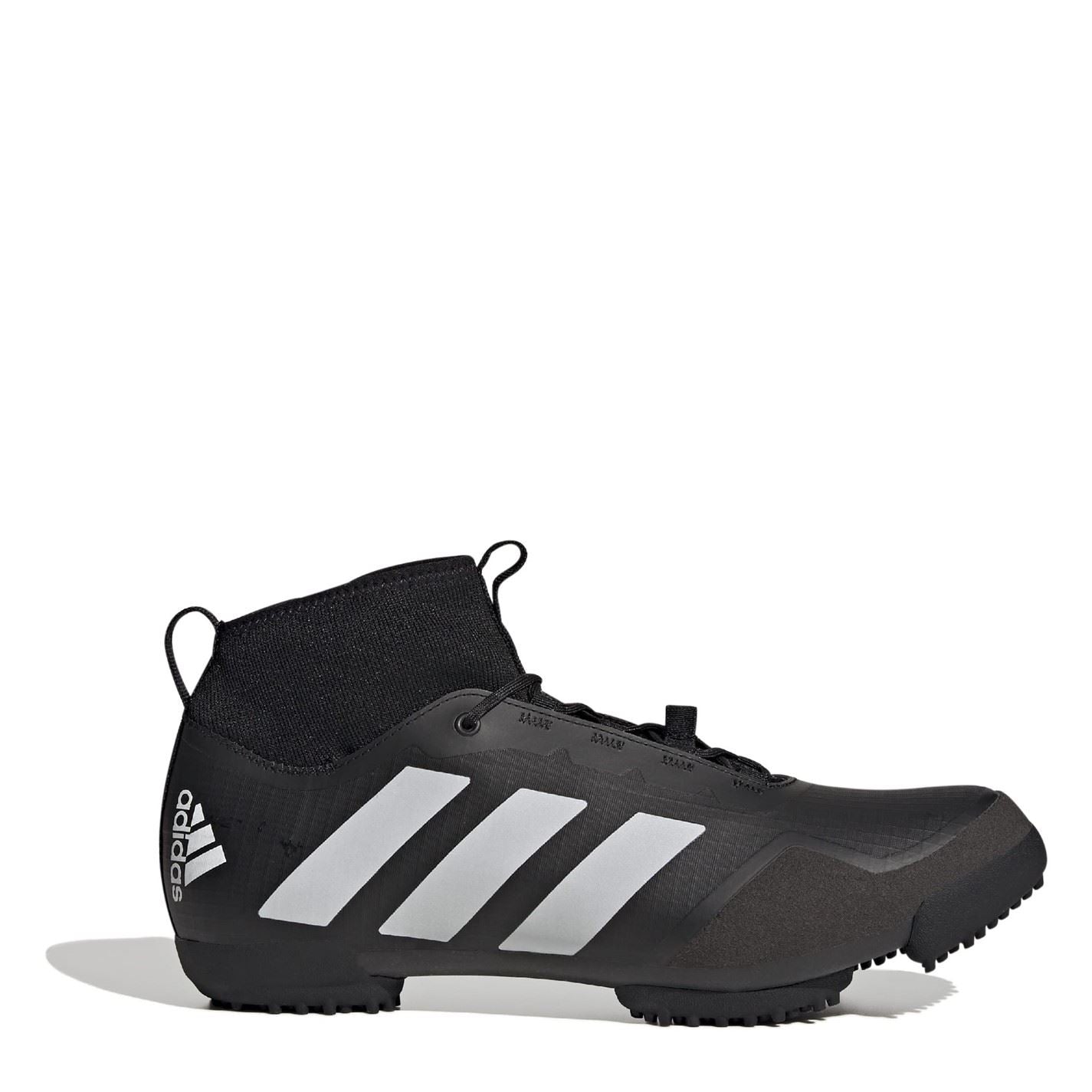 adidas Mid Top Lace Up Sneakers with Three Stripes