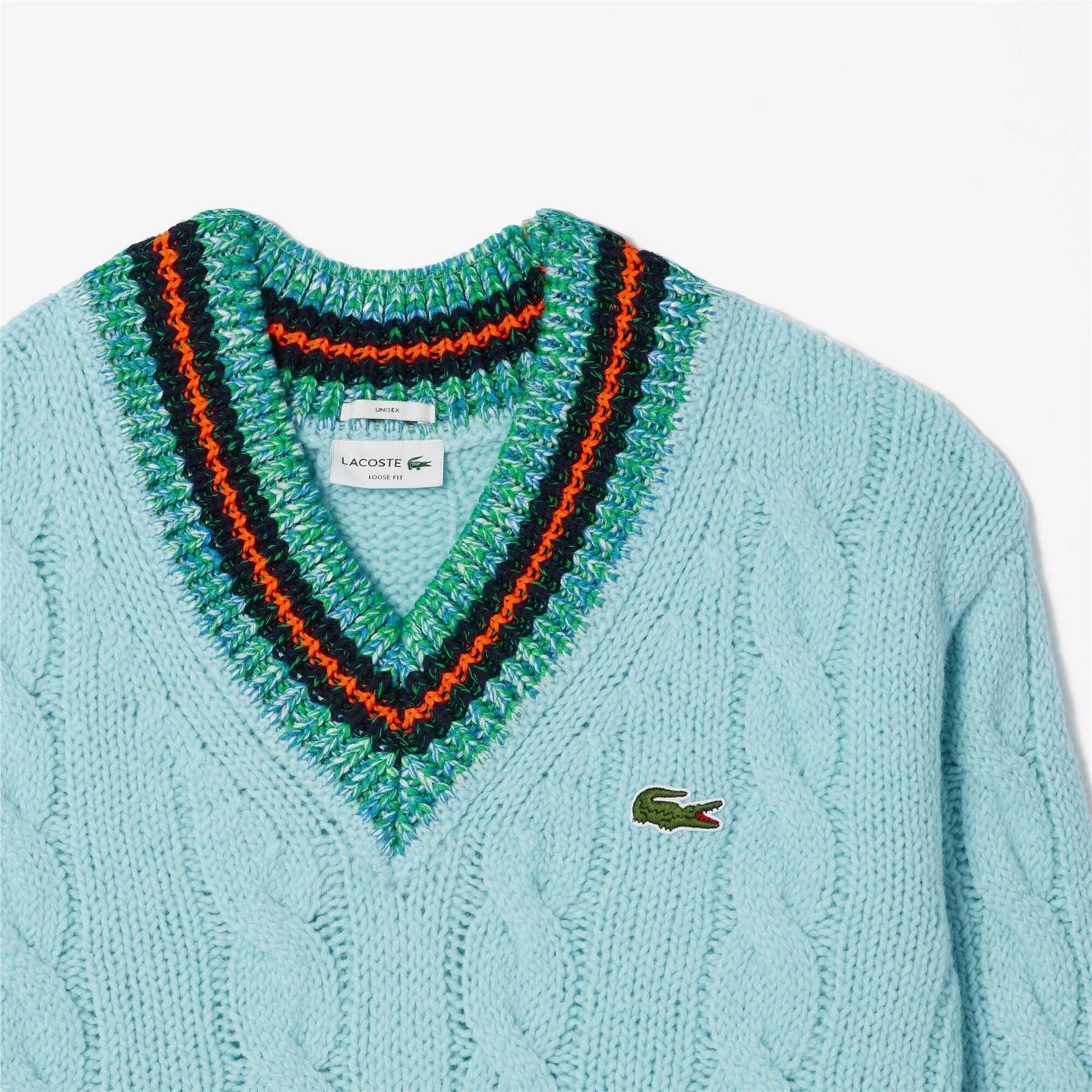 Lacoste Knit V Neck Sweater