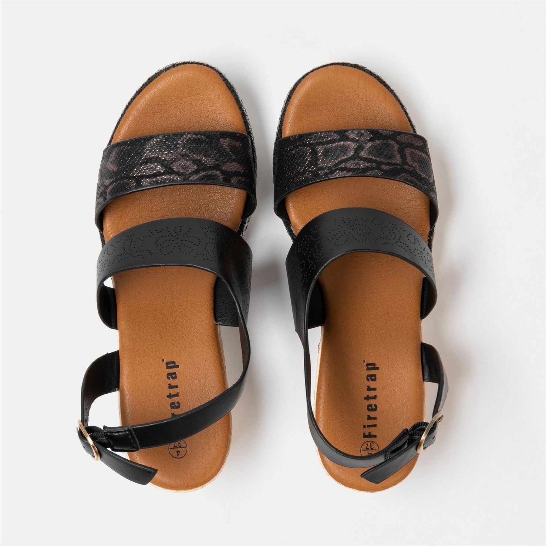 Firetrap Ella Ladies Back Strap Wedge Sandals