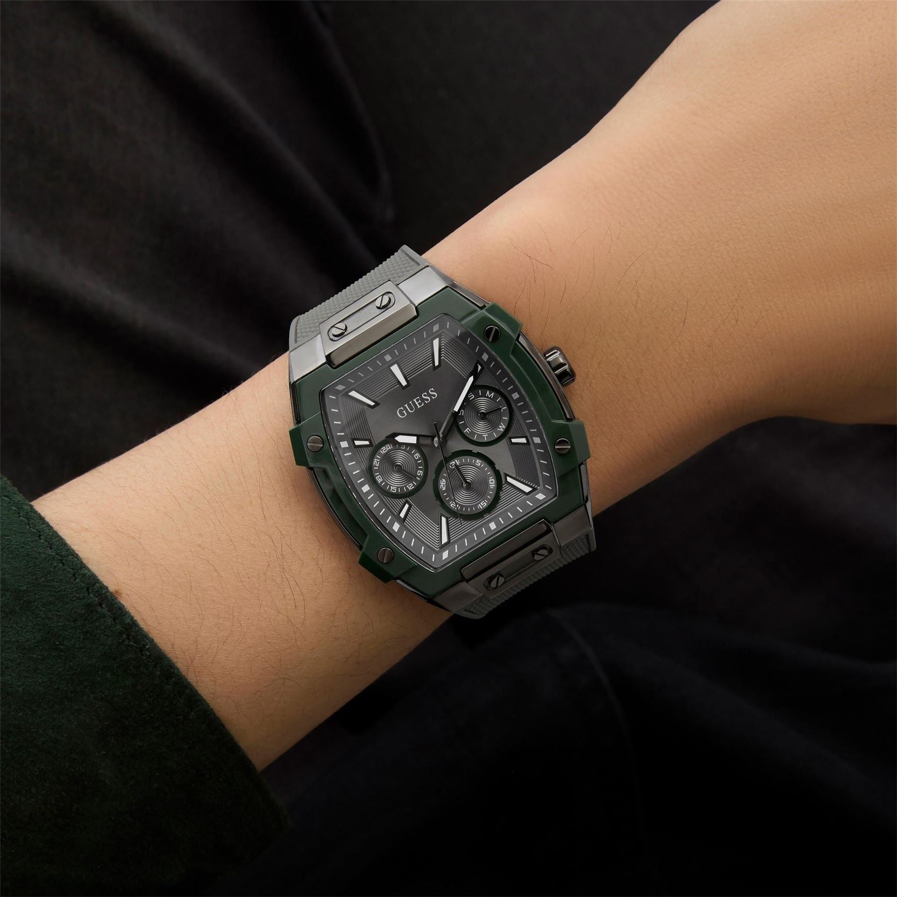 Guess Phoenix Rubber Single Wrap Strap Analogue Fashion Watch
