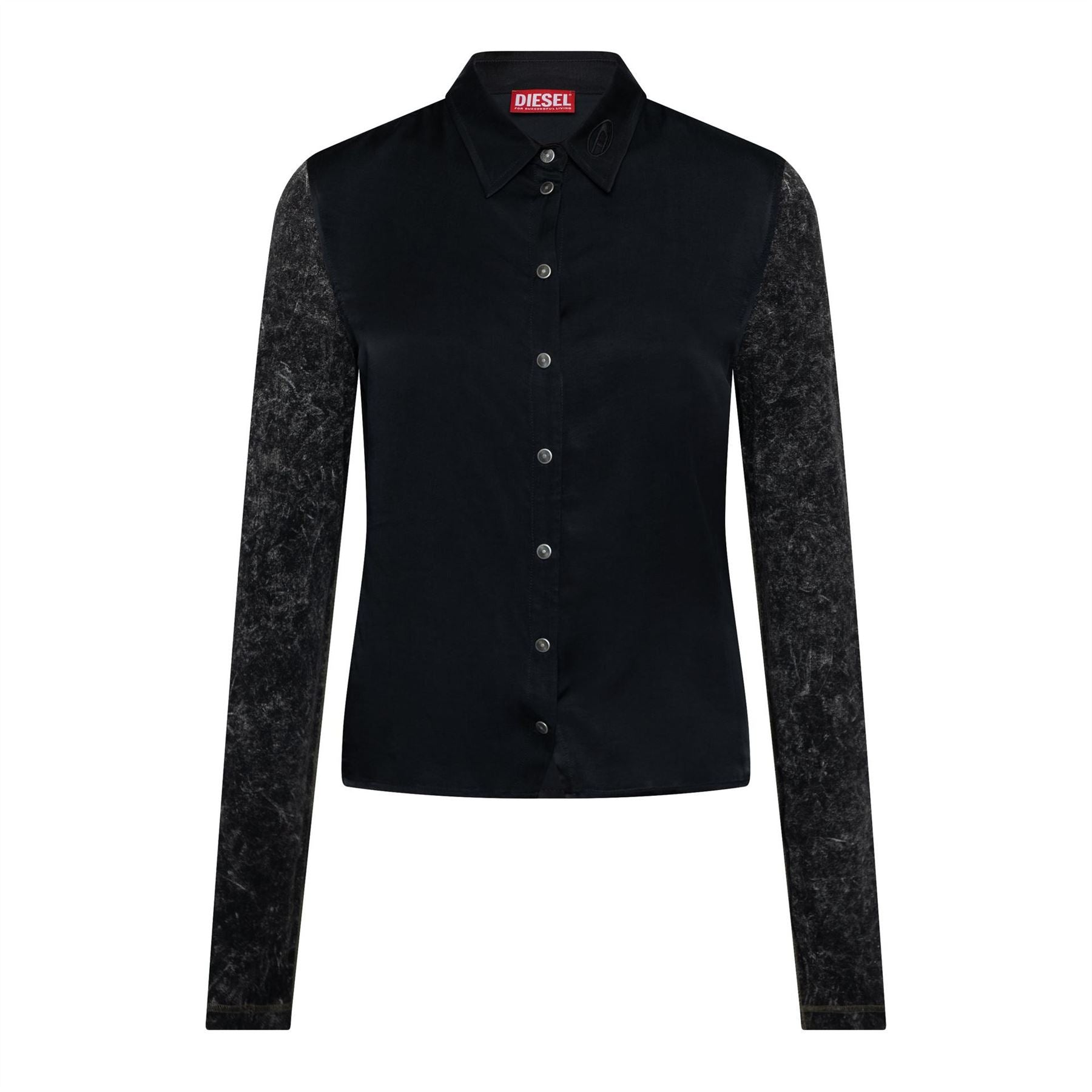 Diesel Long Sleeve Plain Shirt