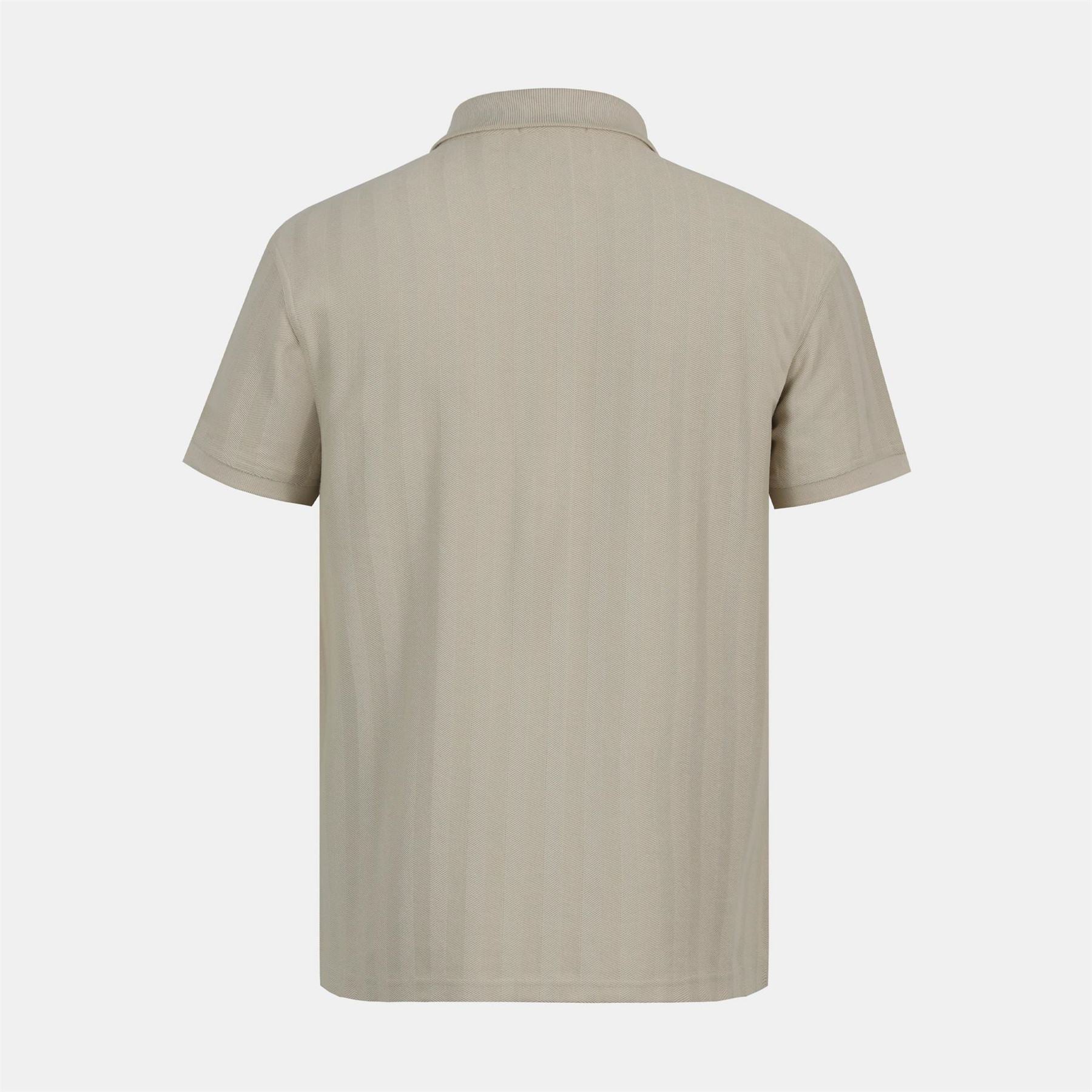 Jack Wills Herringbone Cotton Short Sleeve Polo Shirt