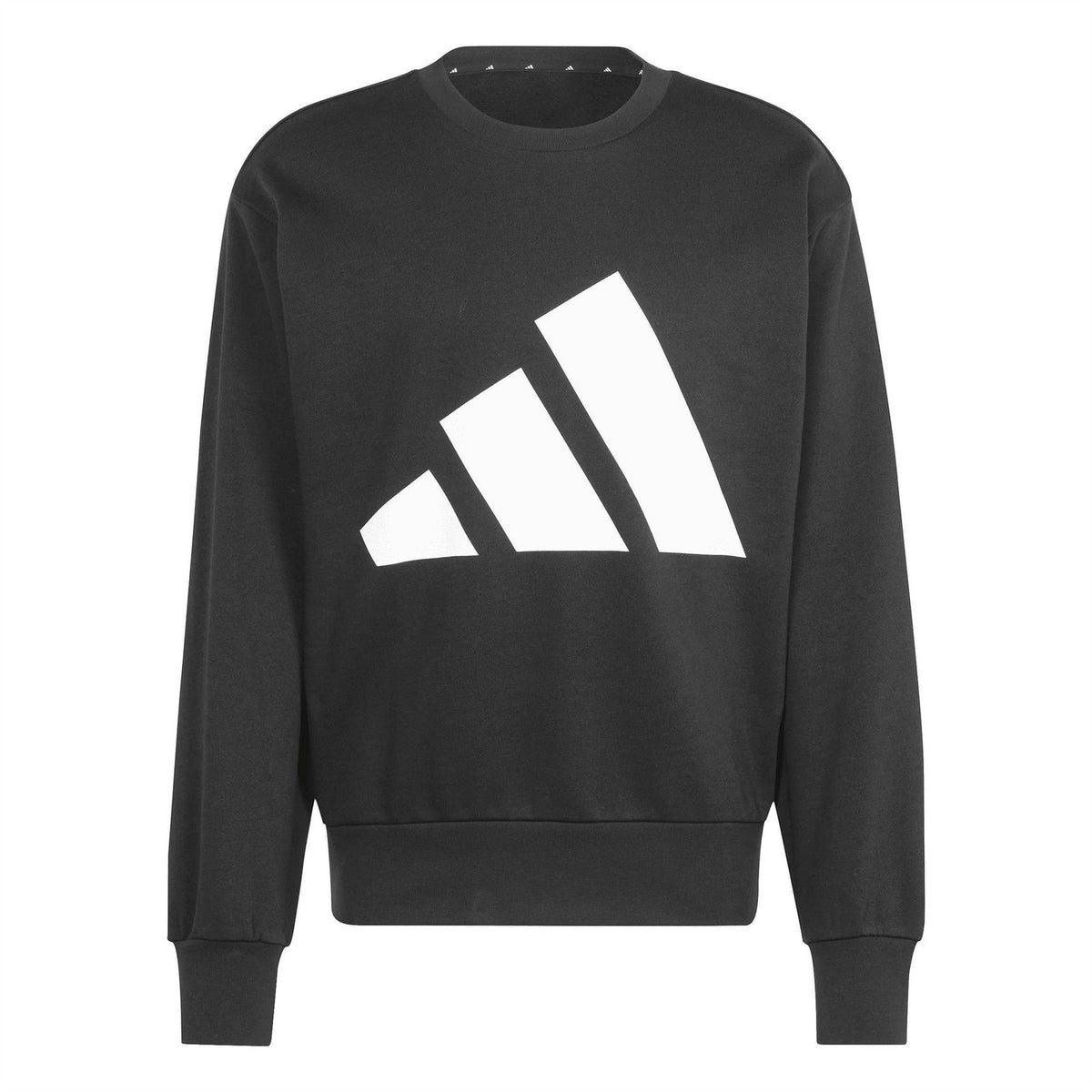 adidas Logo Print Crew Neck Long Sleeve Sweatshirt