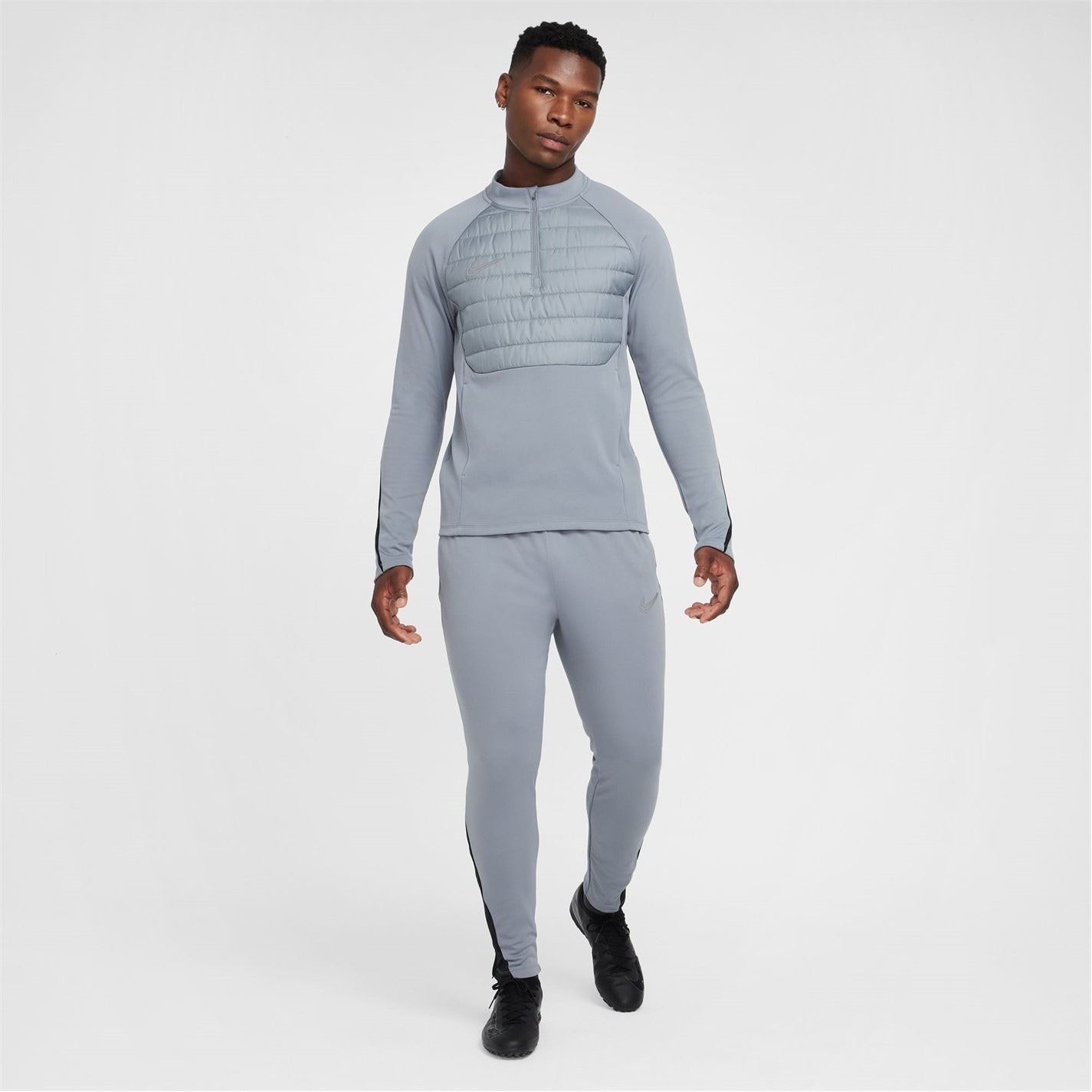 Nike Mens Academy Winter Warrior Therma Fit 1 2 Zip Football Top