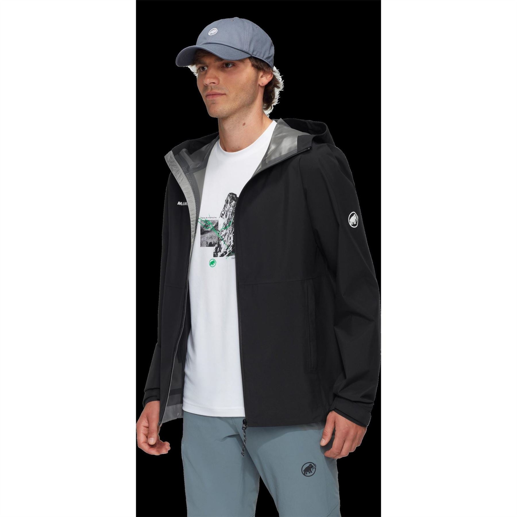 Mammut Linard Hooded Color Block Rain Jacket