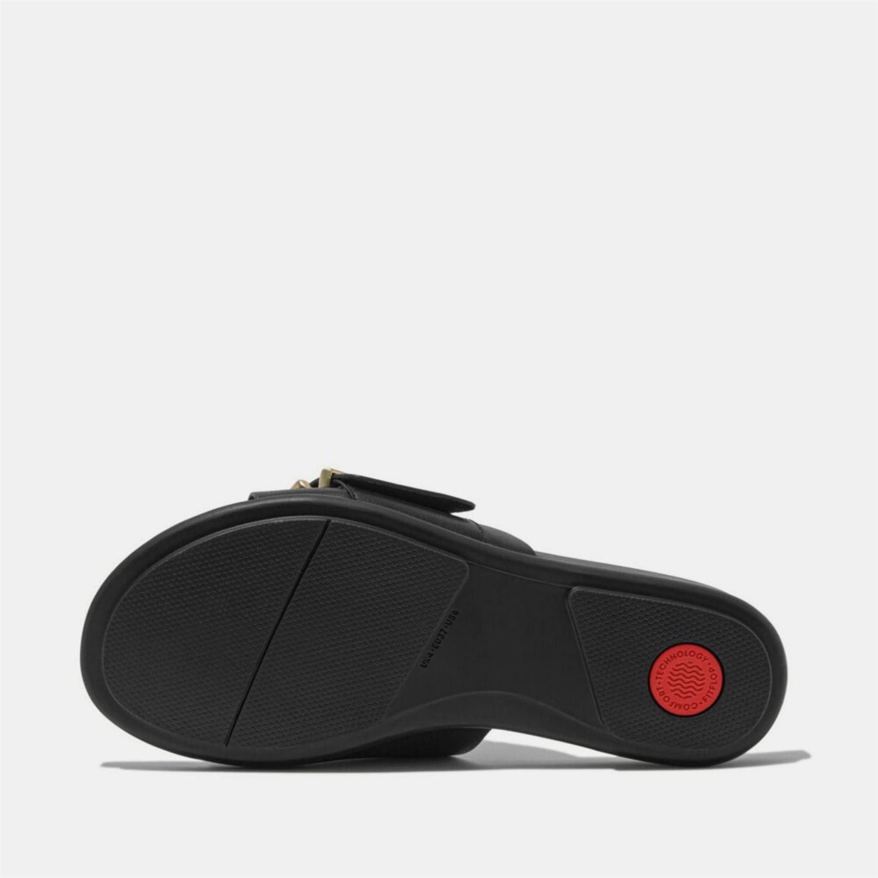 Fitflop Maxi Buckle Leather Sliders