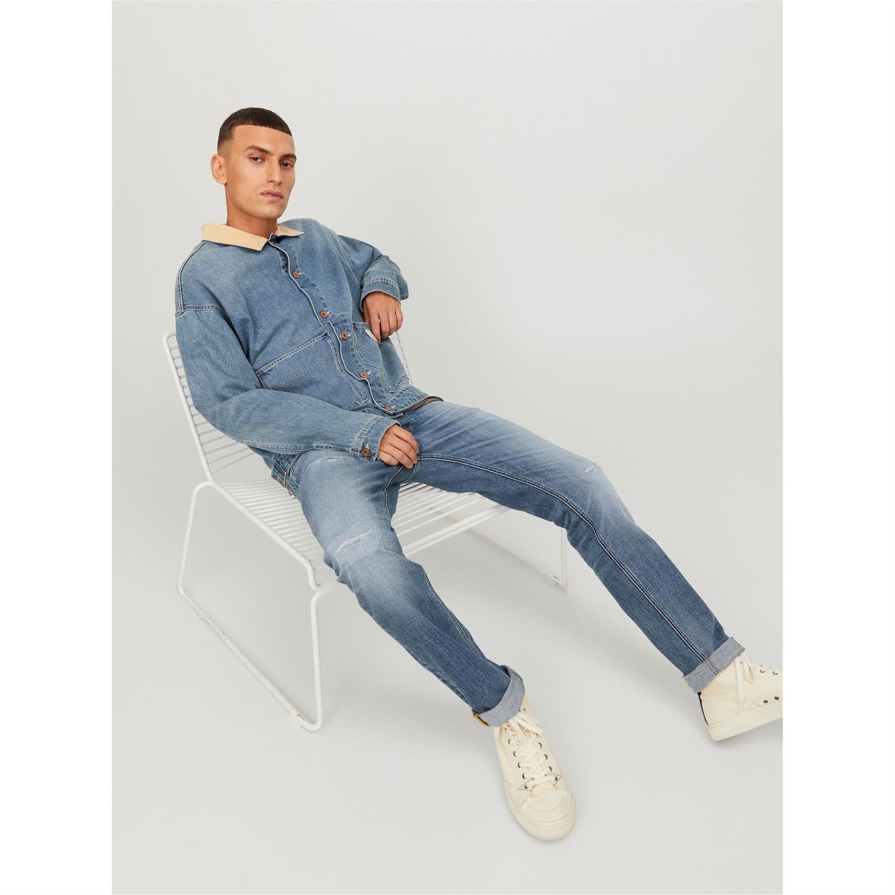 Jack and Jones Regular Fit Bengaline Pocket Jeans