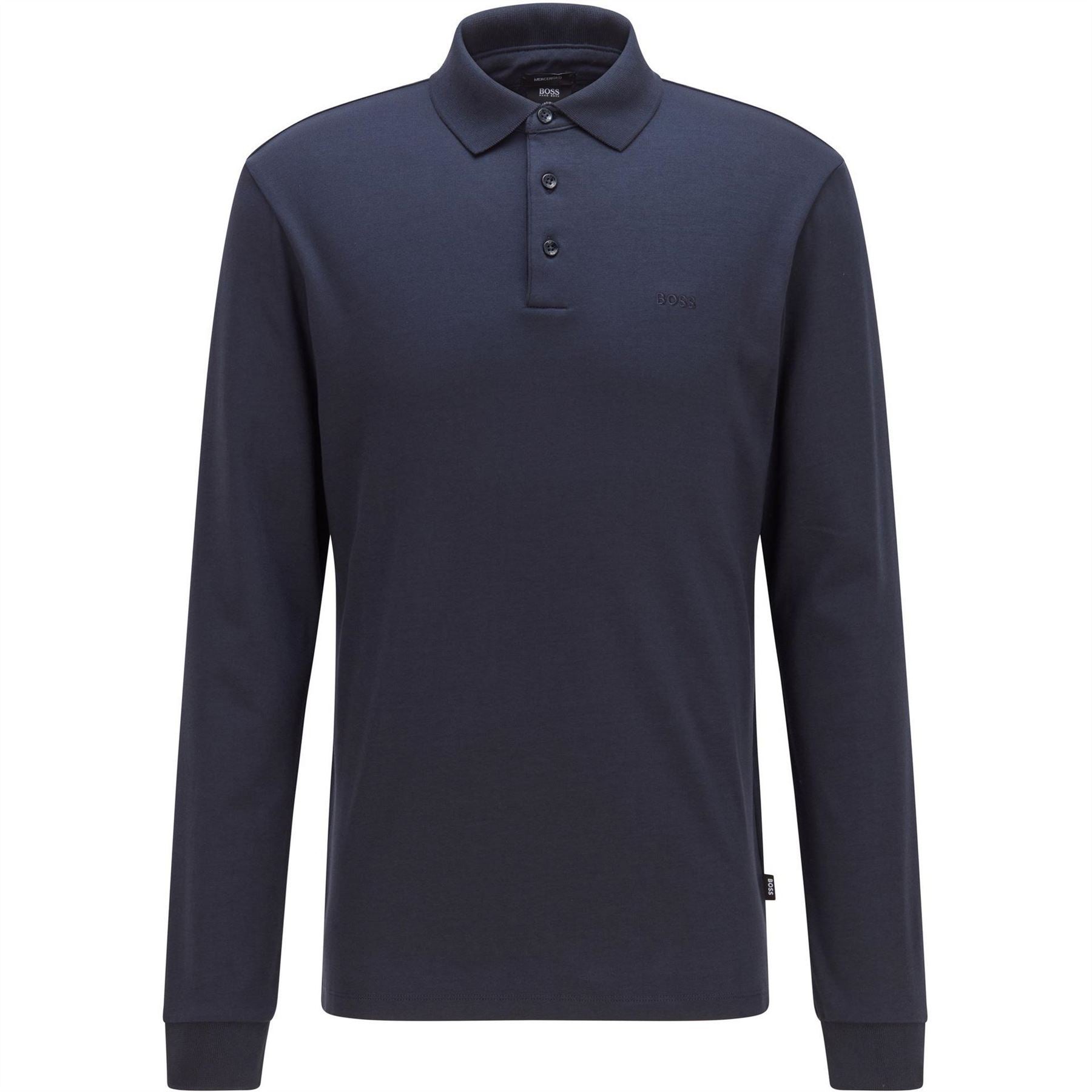 Boss Hbb Pado 30 Long Sleeve Polo Shirt, Iconic Logo Embroidered