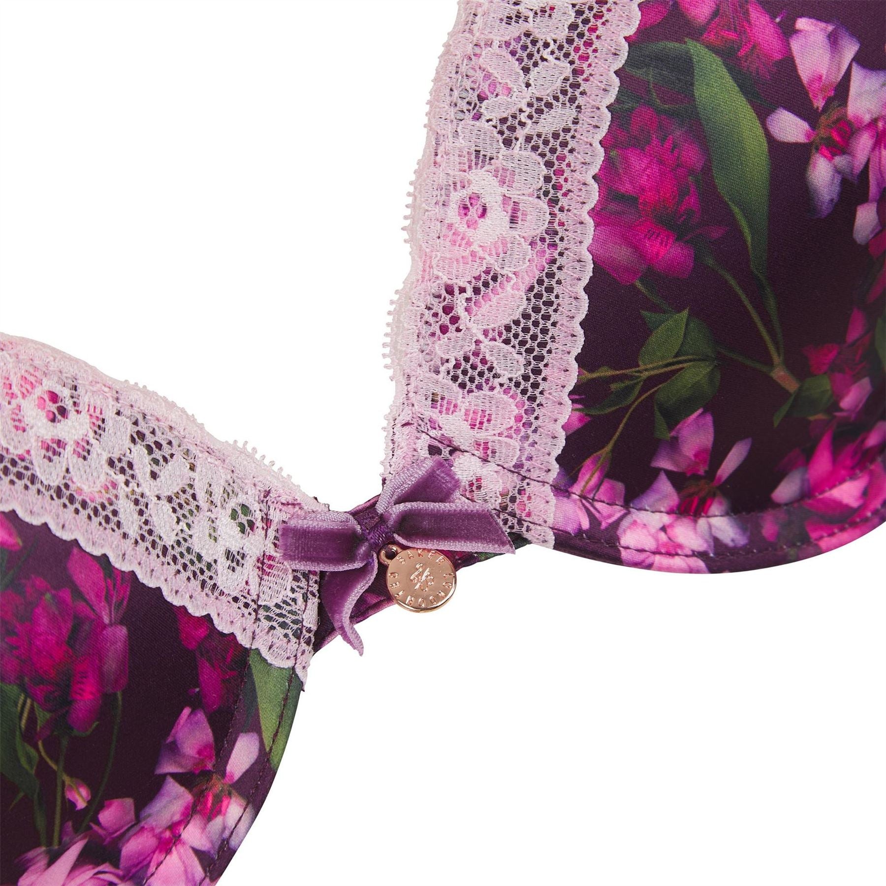 Ted Baker Floral Patterned Push Up T-Shirt Bra