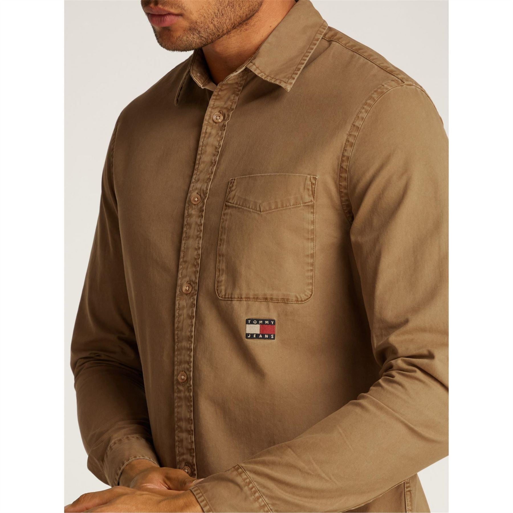 Tommy Jeans Regular Washed Twill Overshirt
