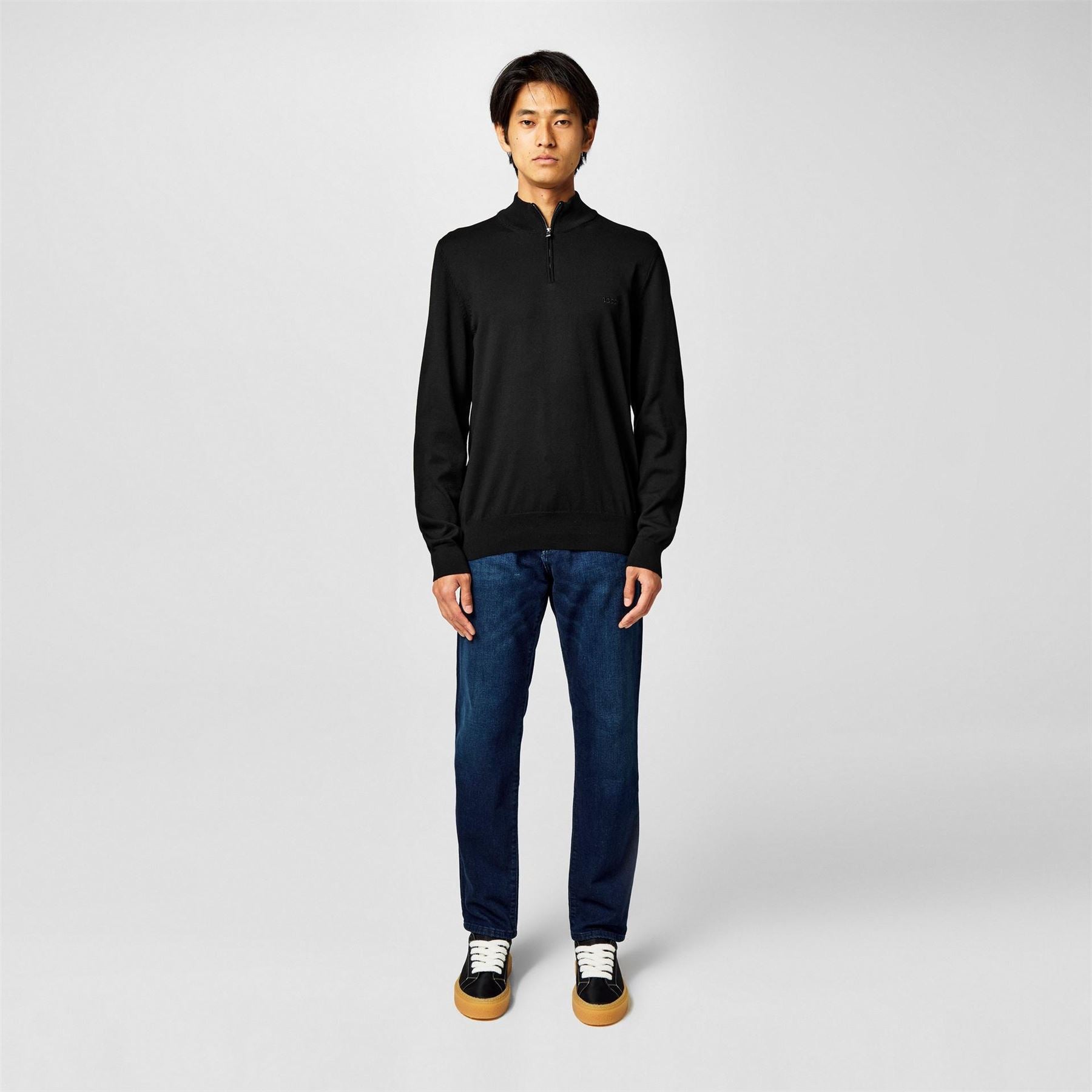 Boss Padro L Zipped Quarter Zip Jumper