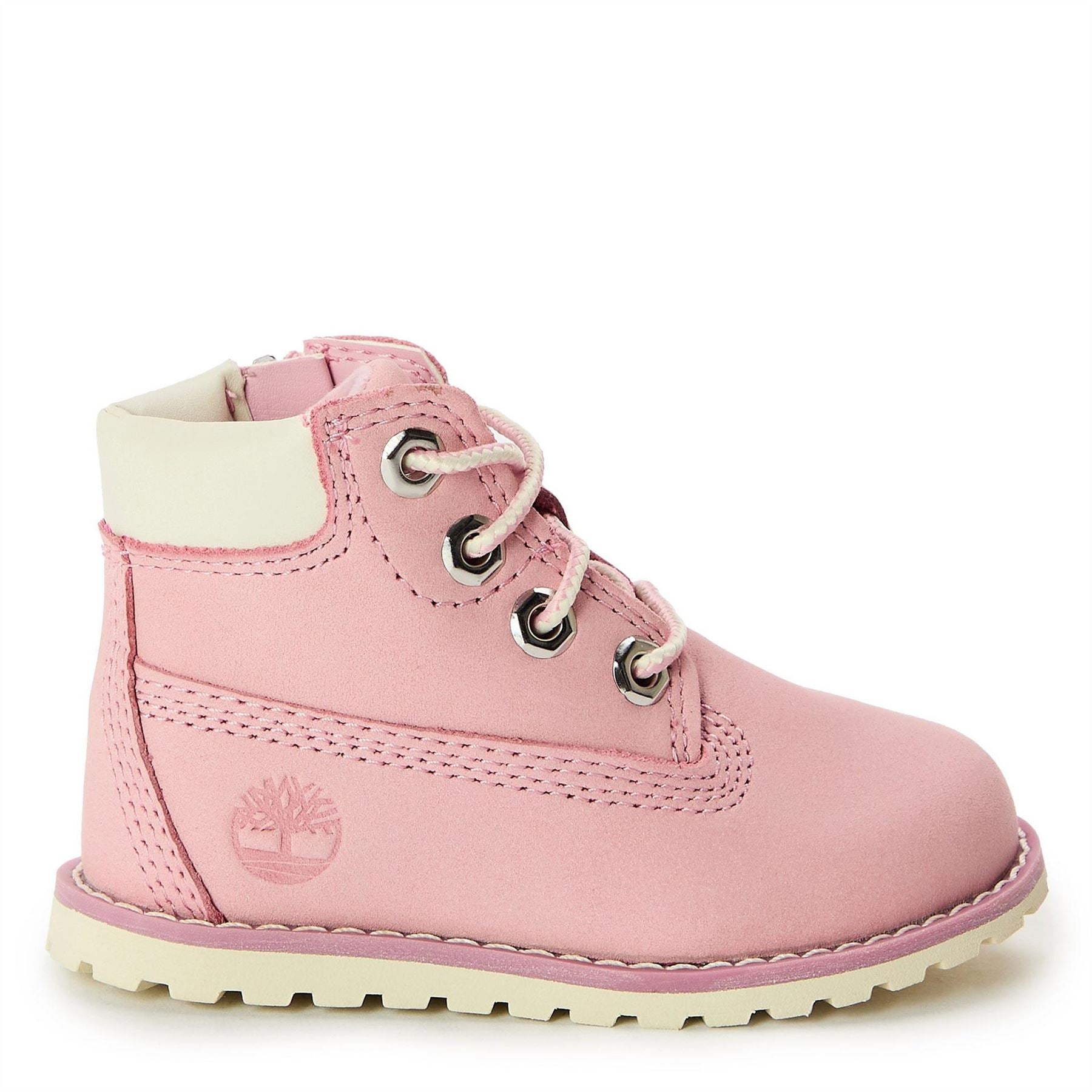 Timberland Mid Lace Up With Zip Flat Ankle Boots