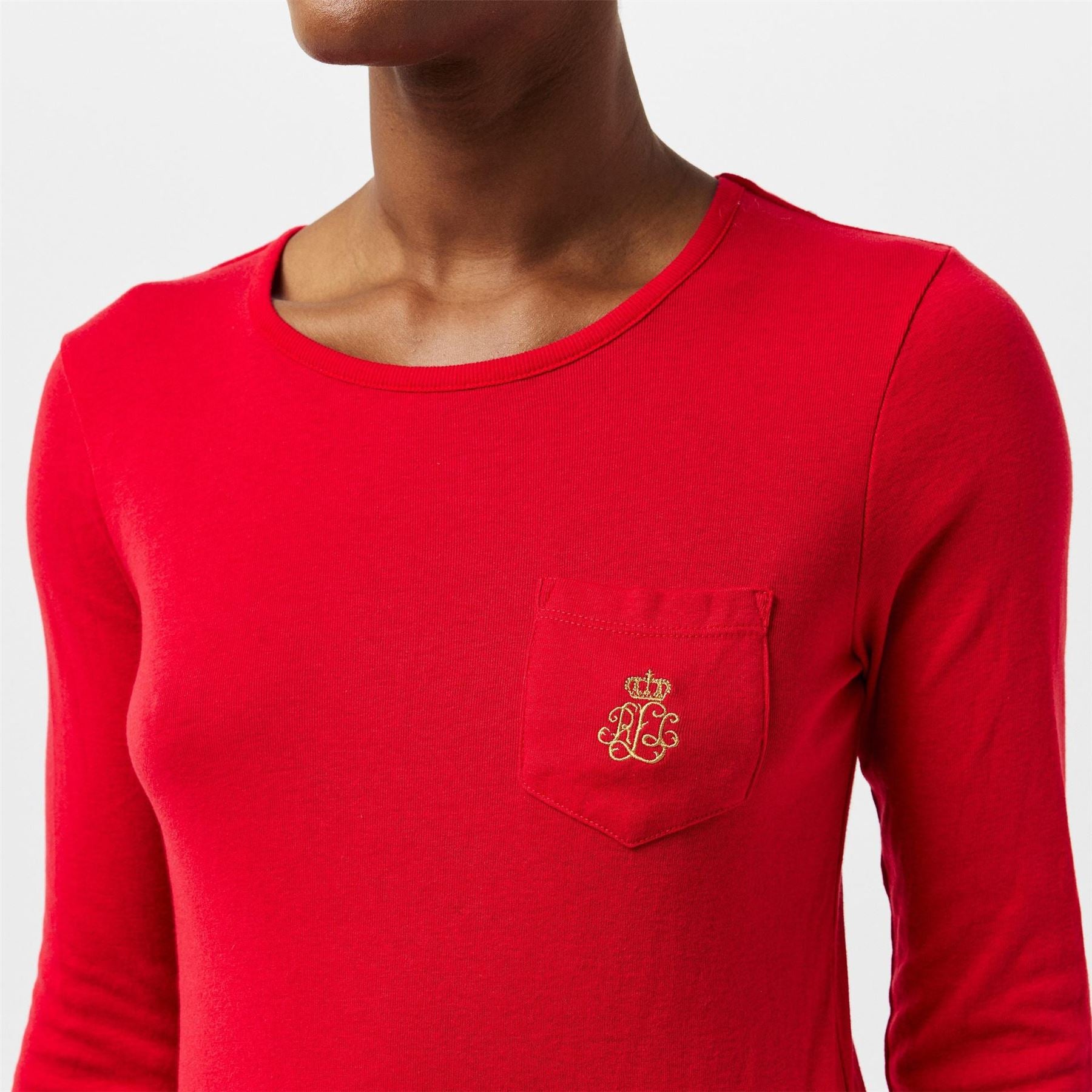 Lauren by Ralph Lauren Fleece Crew Neck Long Sleeve Pyjama Set